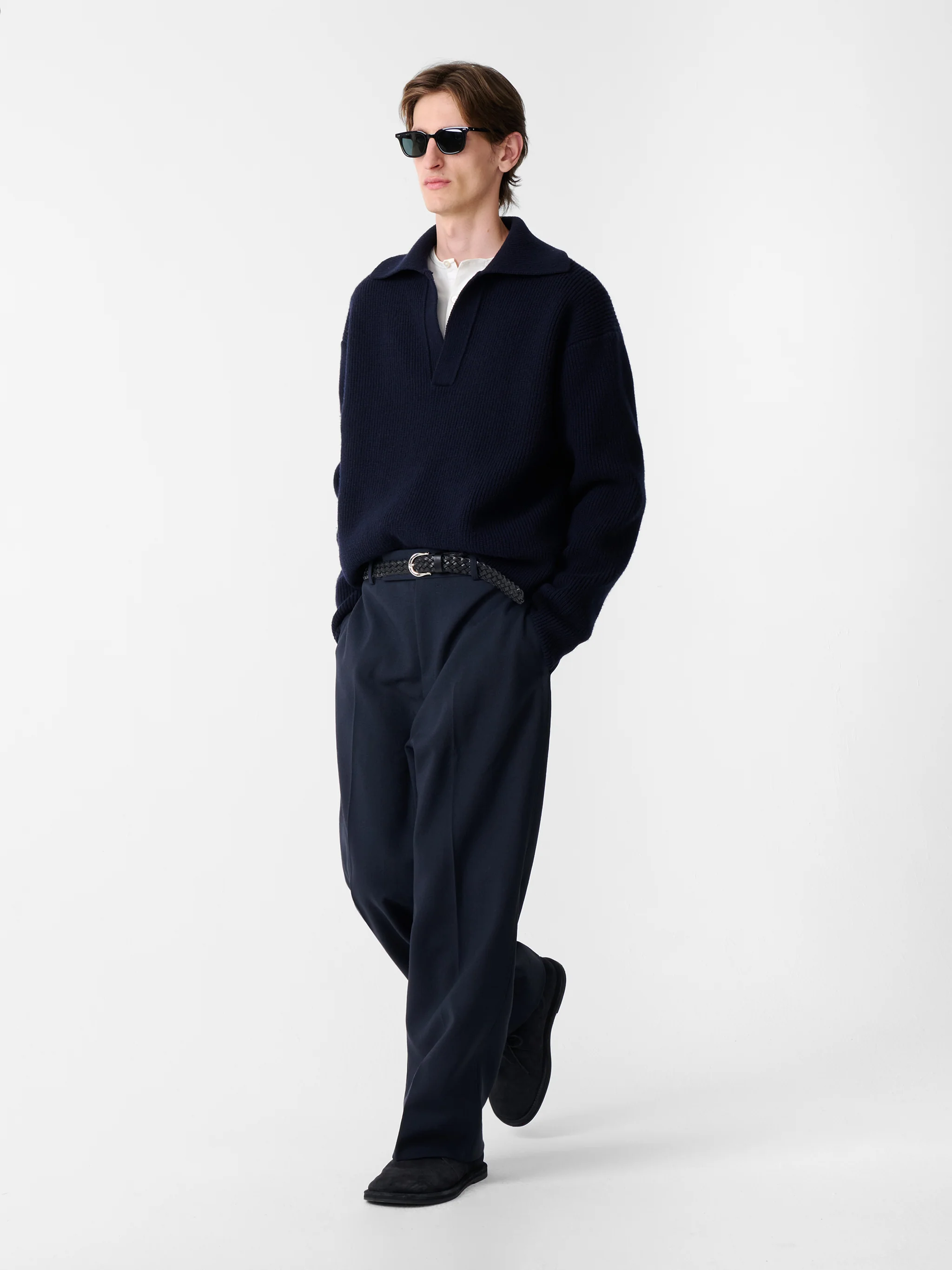 Nash Knit in Darkest Navy - Image 3
