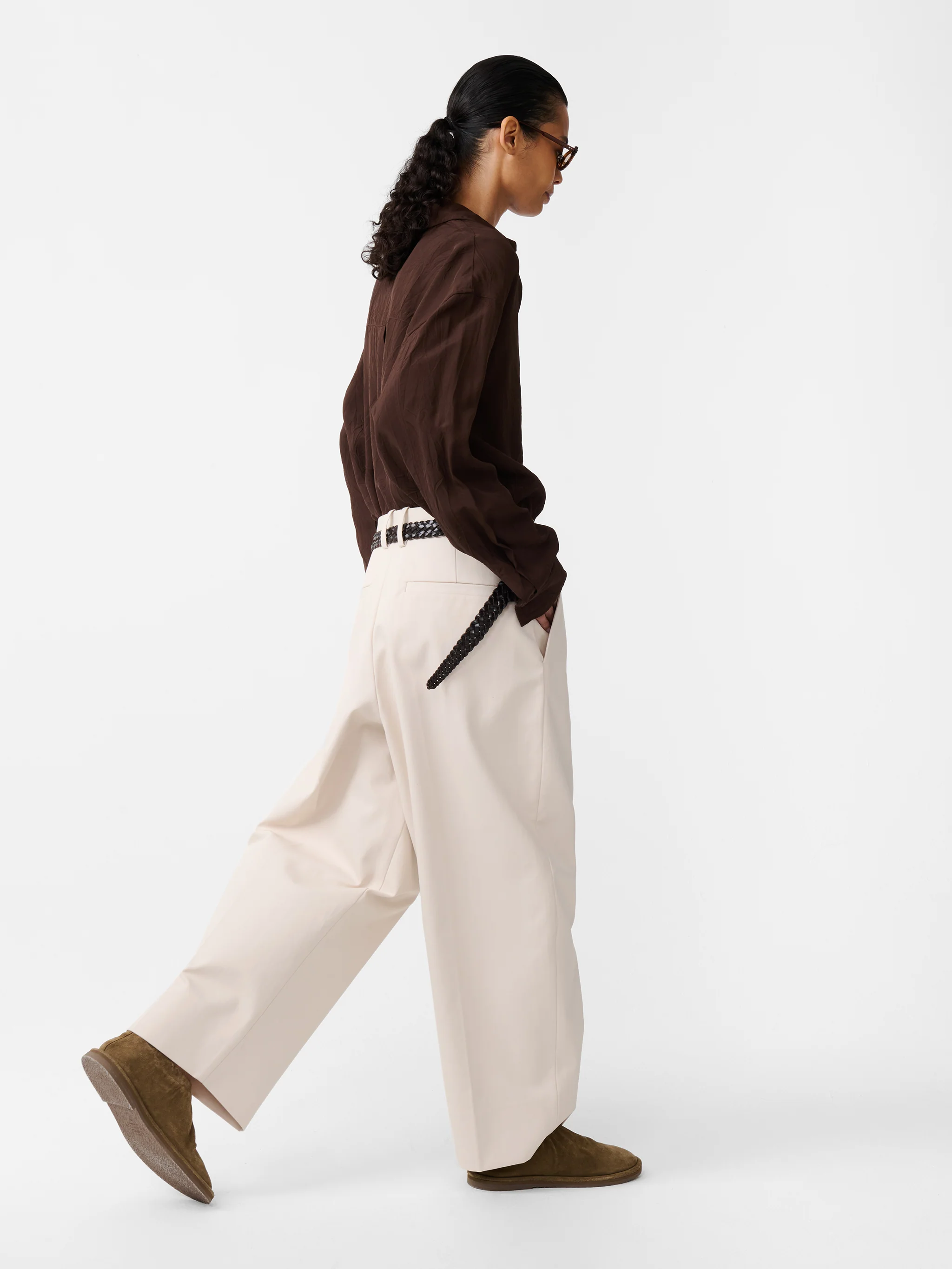 Nasser Pant in Chalk - Image 6