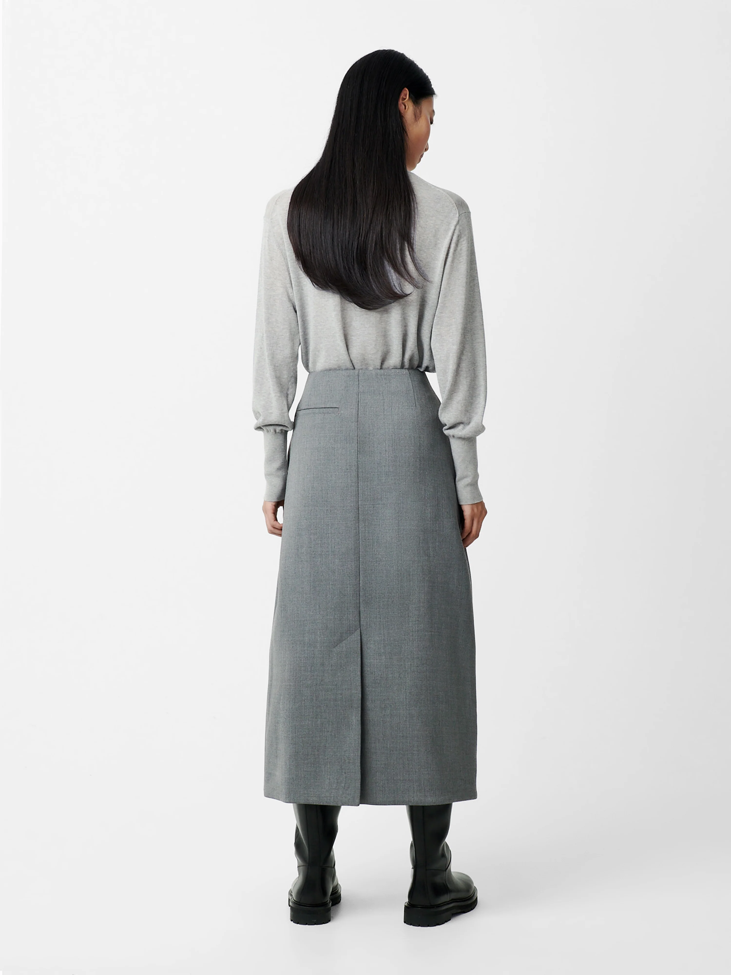 Nilo Knit in Light Grey Marl - Image 5