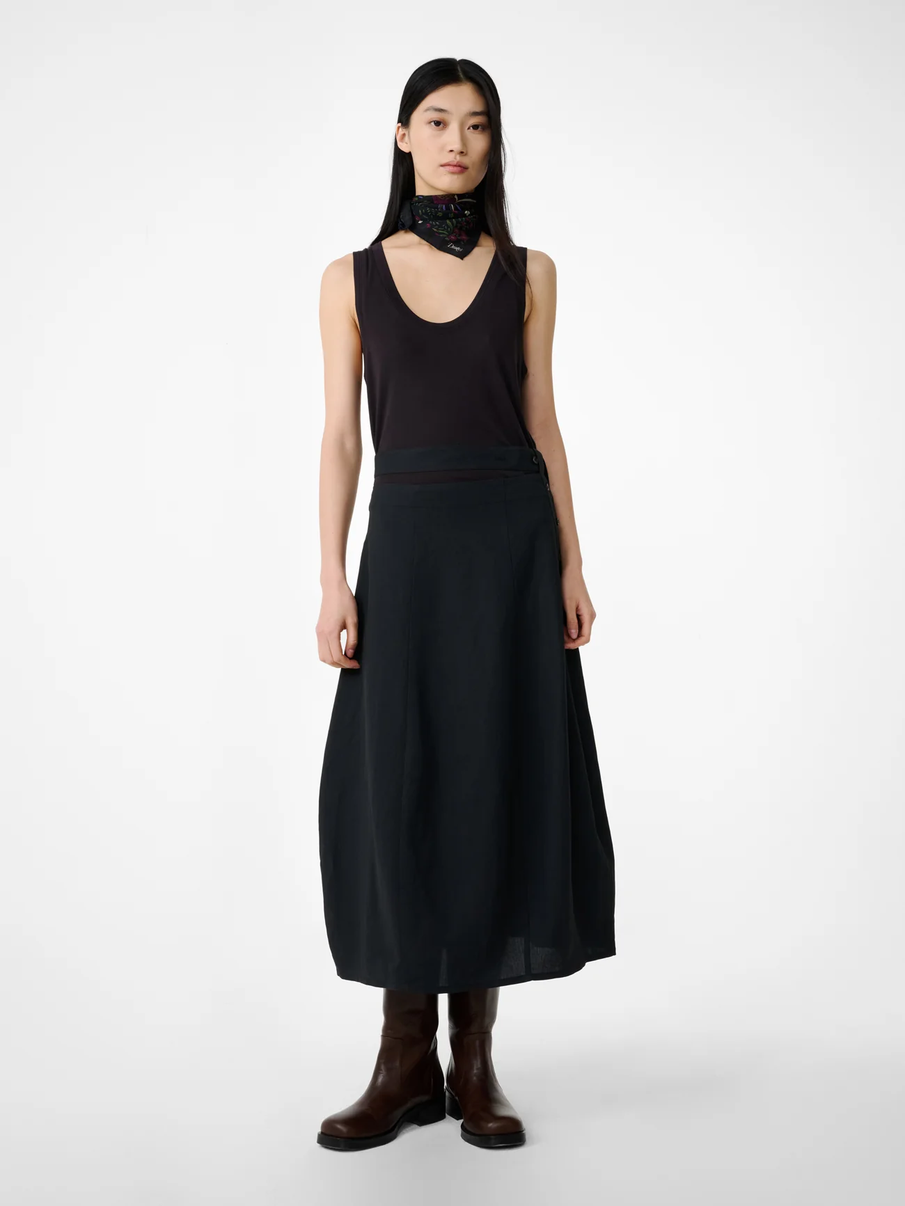 Orcha Skirt in Black Grape