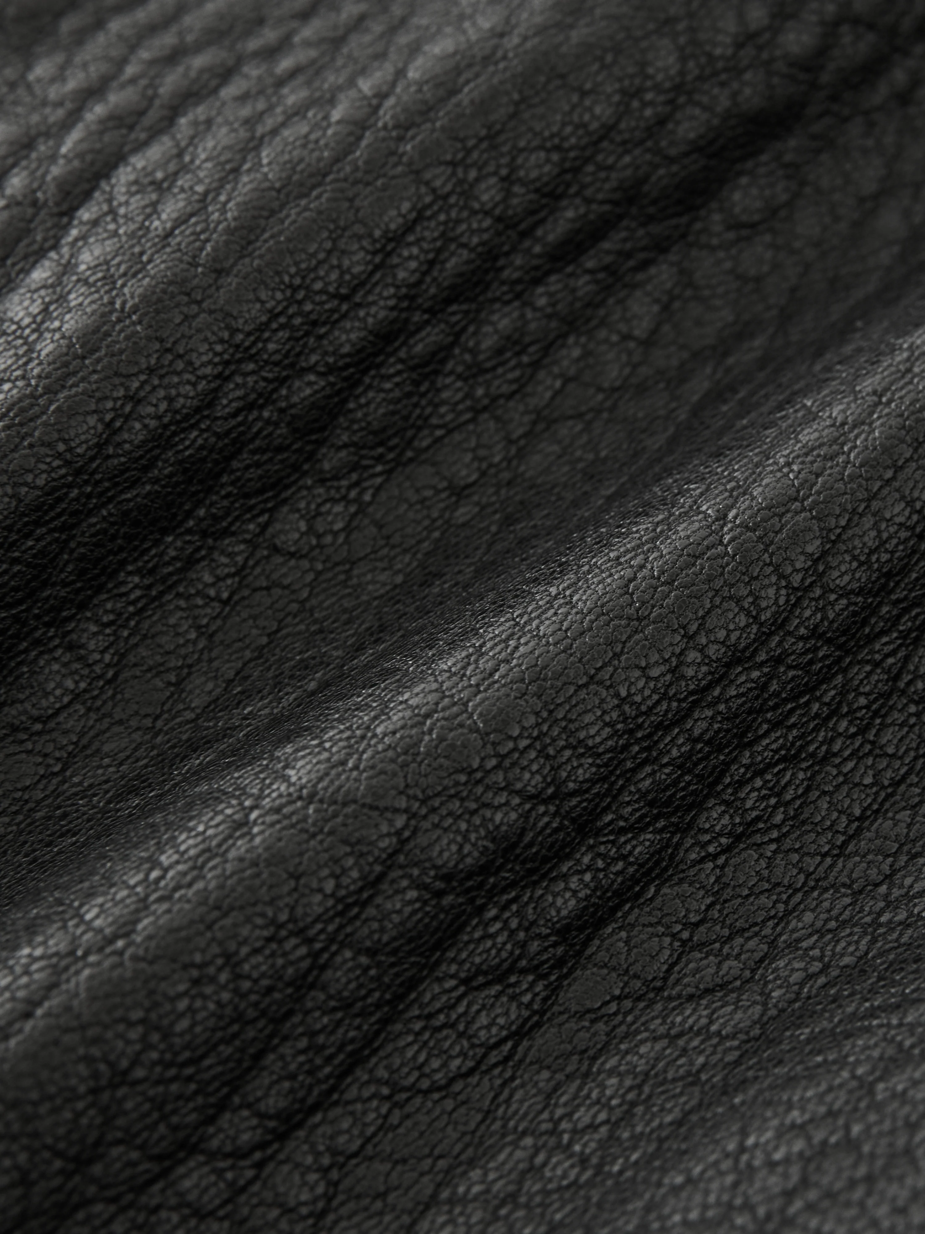 Over Leather Jacket in Black - Image 12