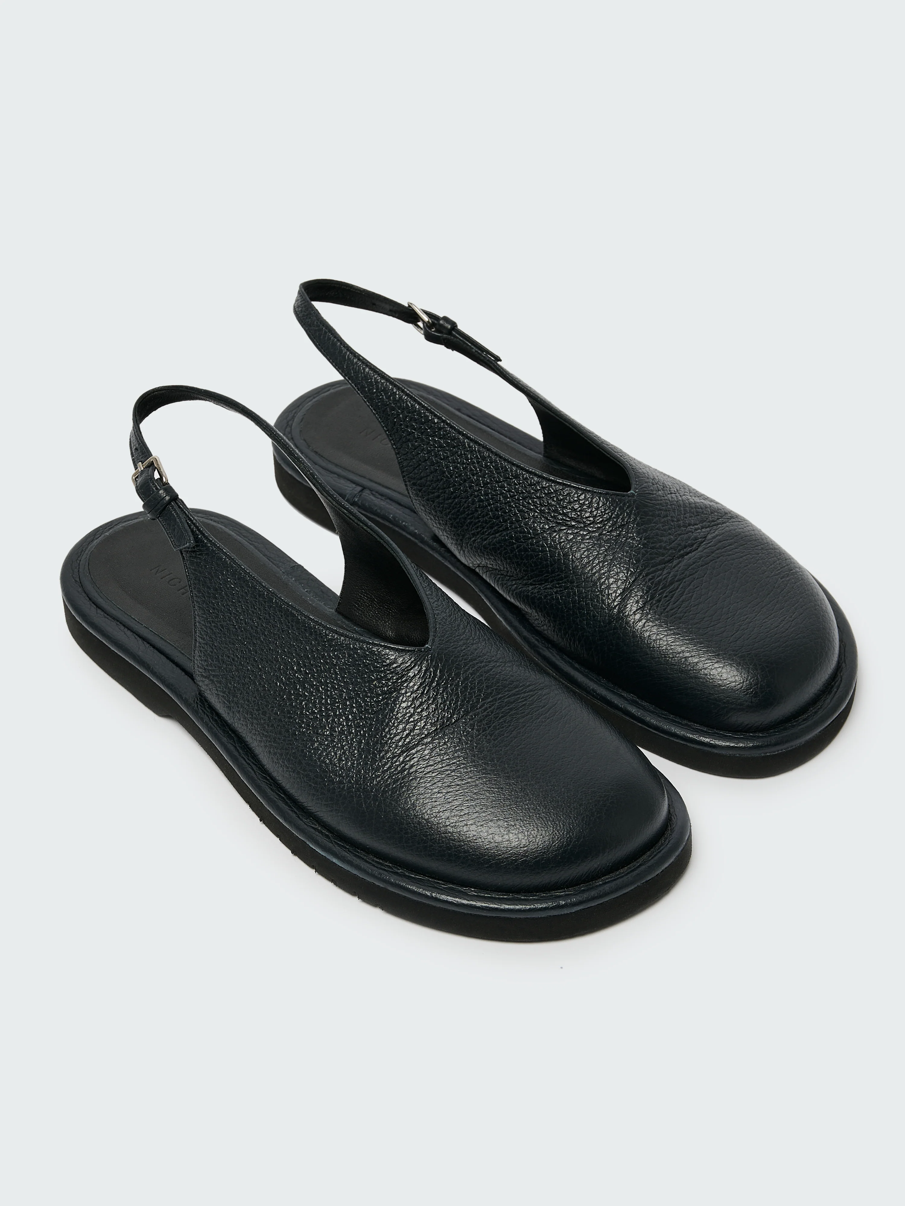 Paley Leather Shoe in Darkest Navy - Image 4