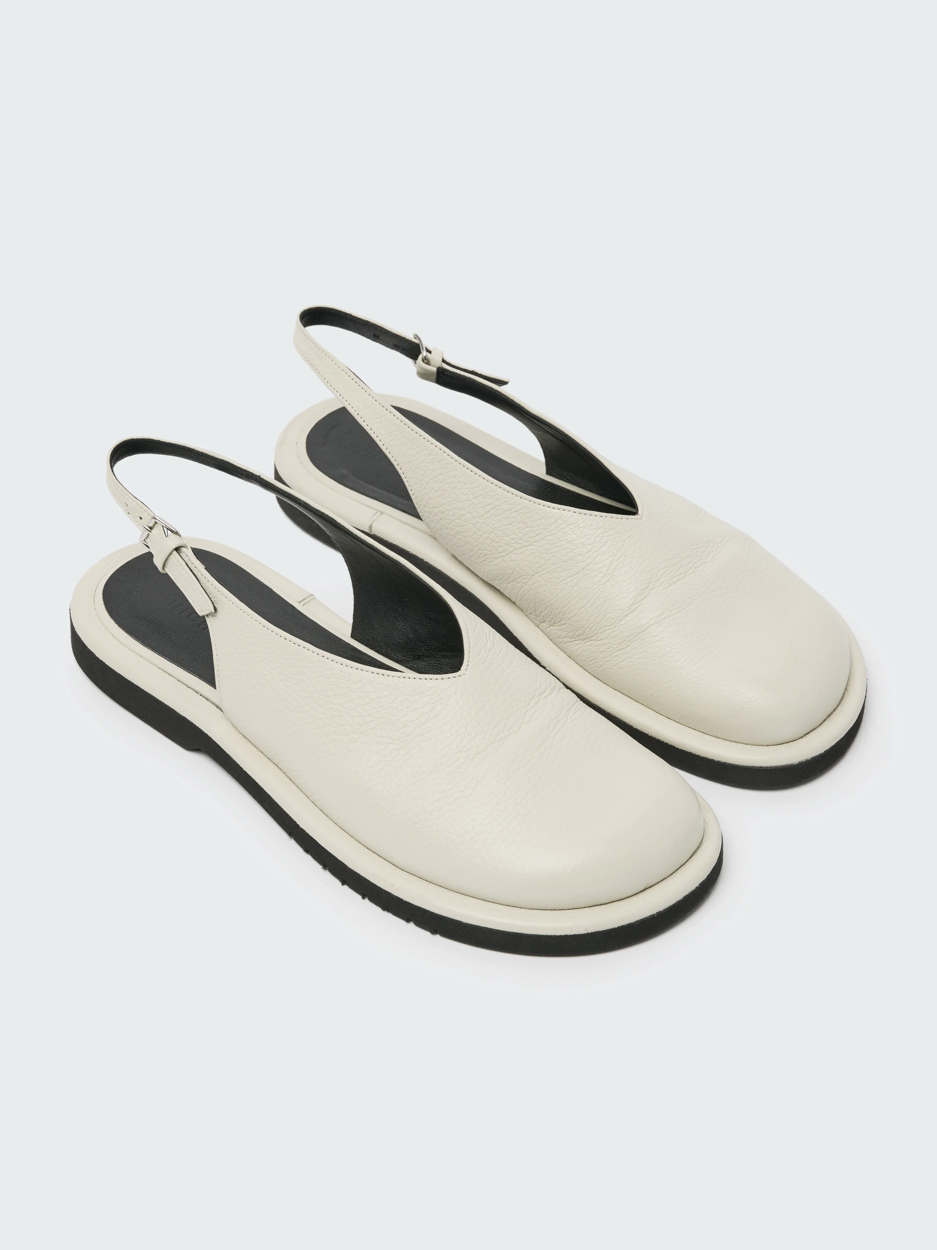 Paley Leather Shoe in Parchment - Image 4