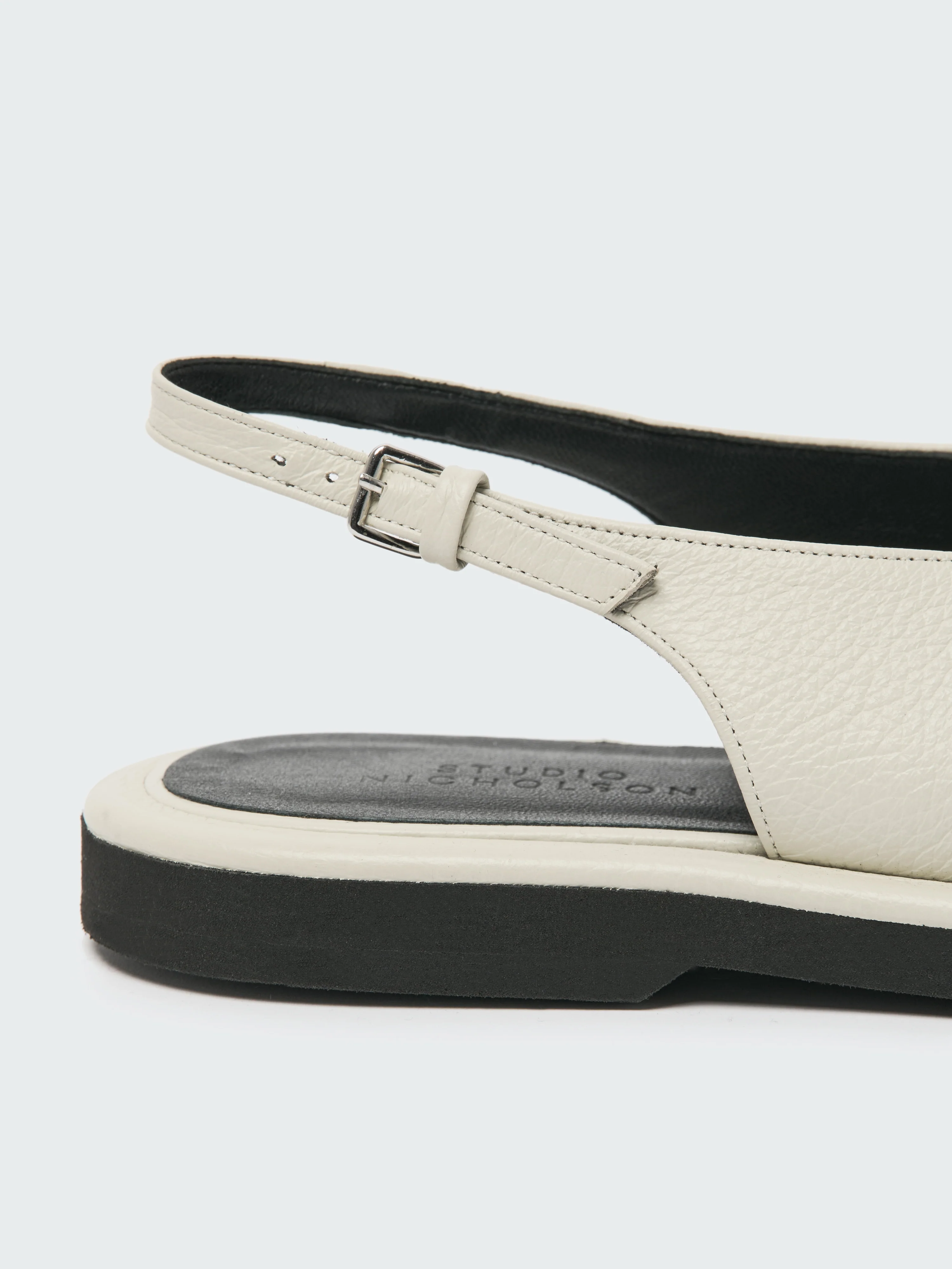 Paley Leather Shoe in Parchment - Image 5