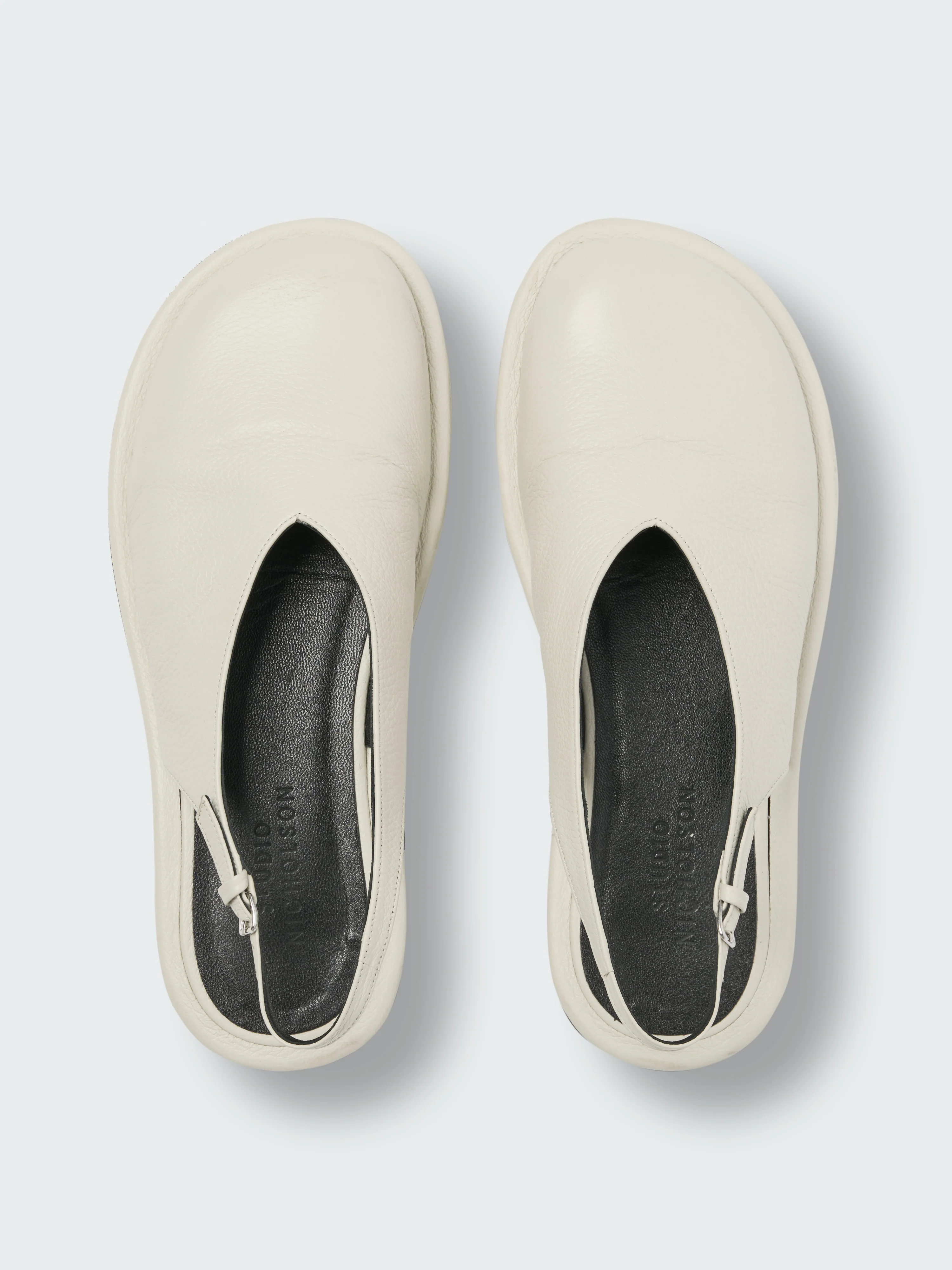 Paley Leather Shoe in Parchment - Image 6