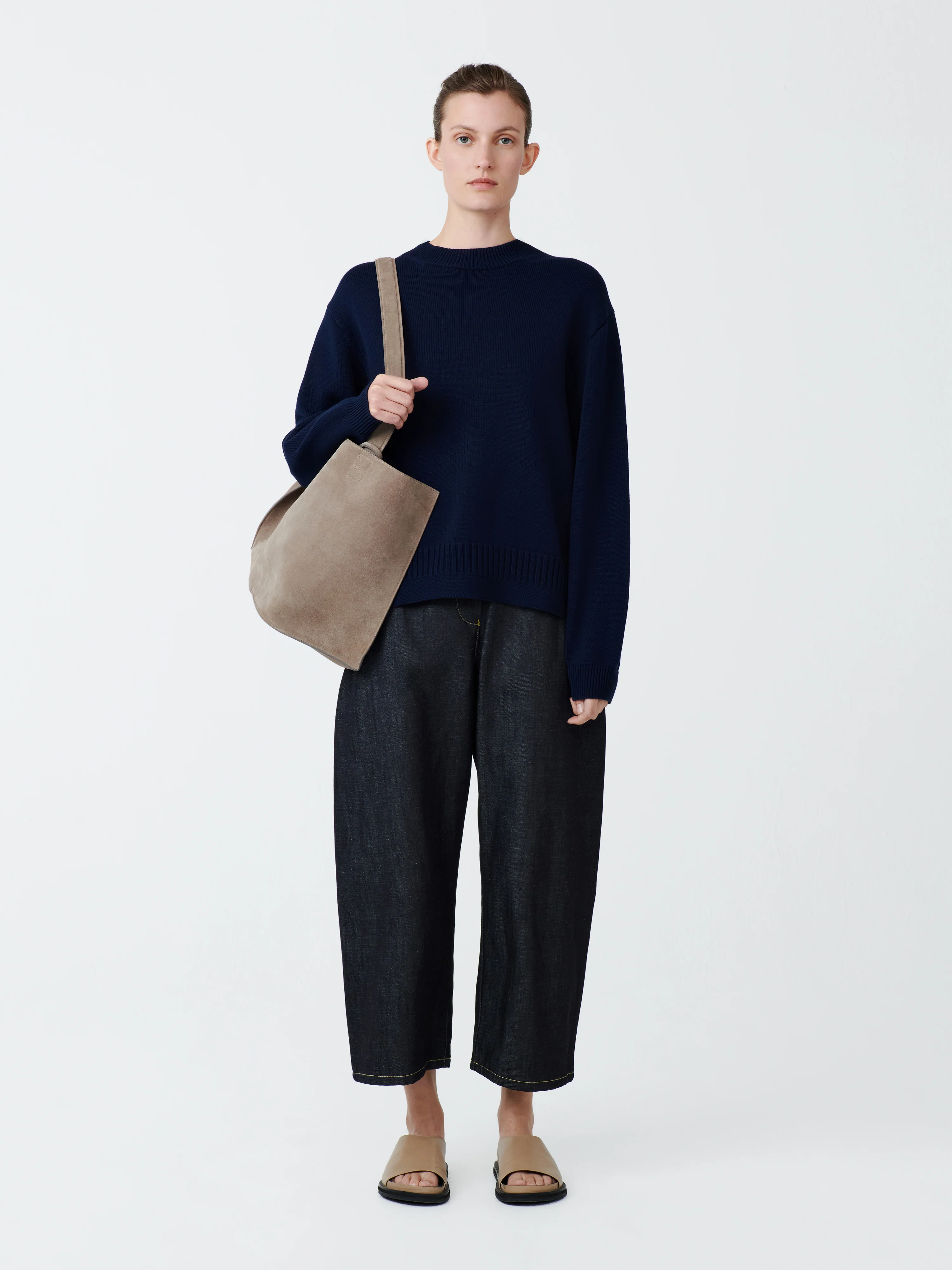 Paola Knit in Darkest Navy - Image 3