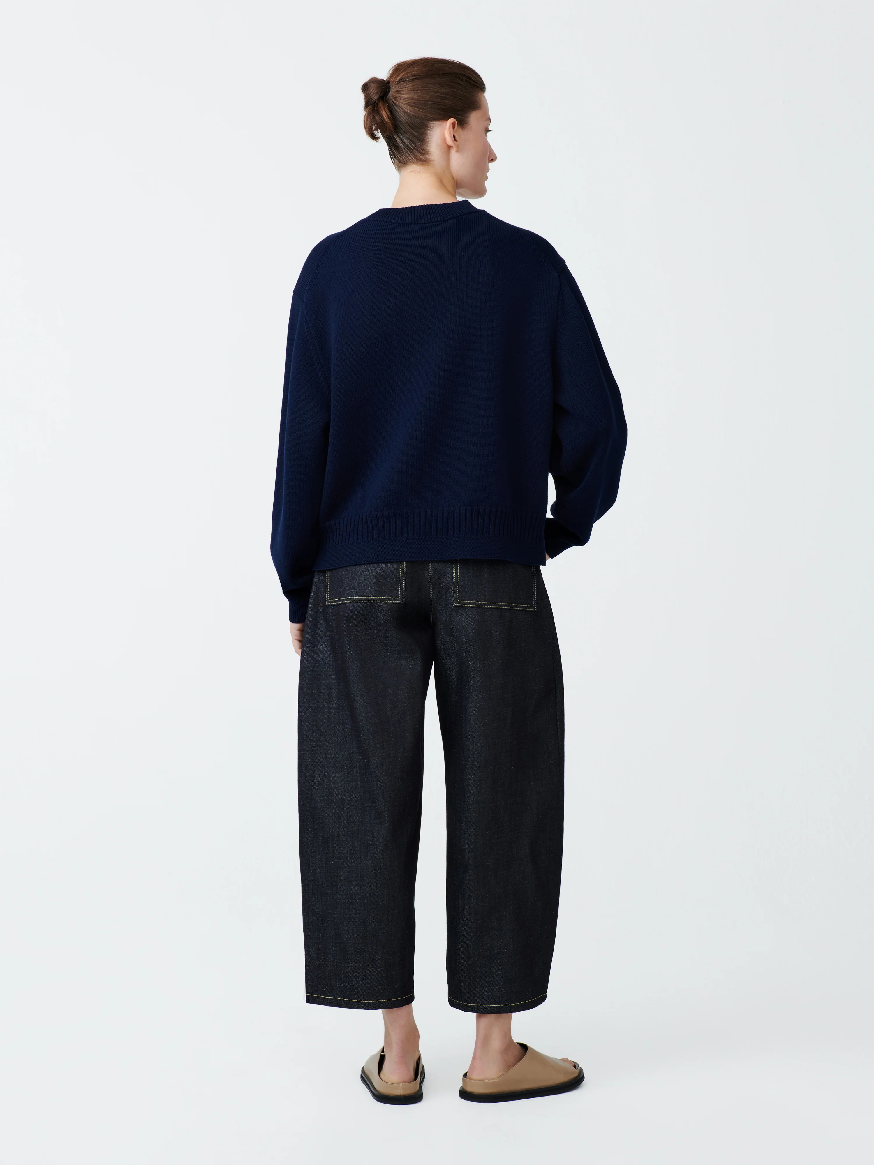 Paola Knit in Darkest Navy - Image 5