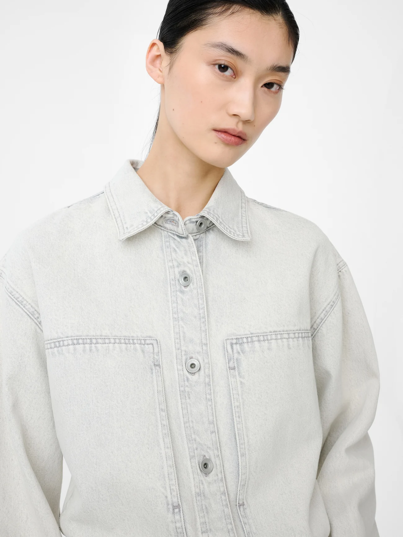 Paso Denim Shirt in Pumice - Image 5