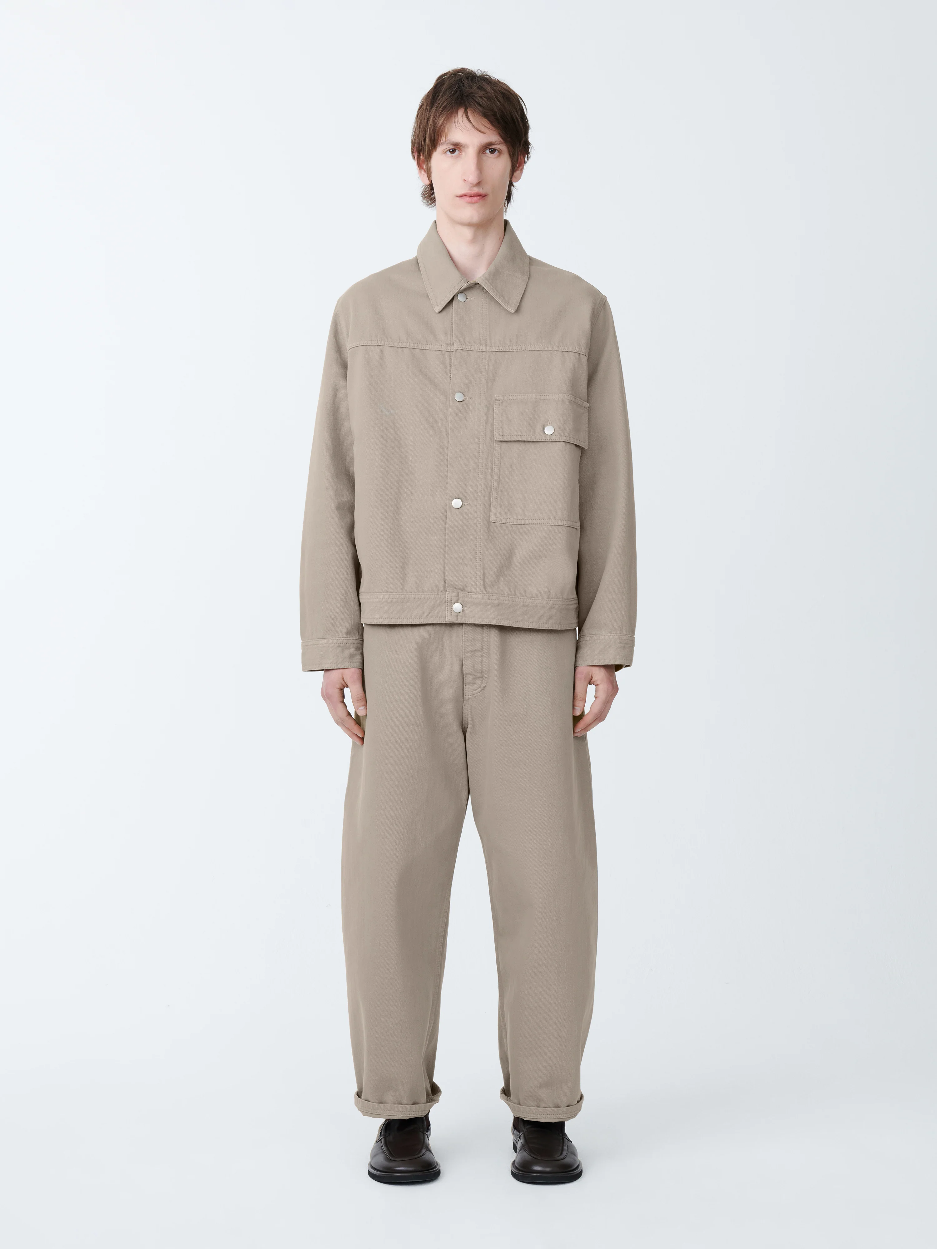Petar Denim Jacket in Fawn - Image 2