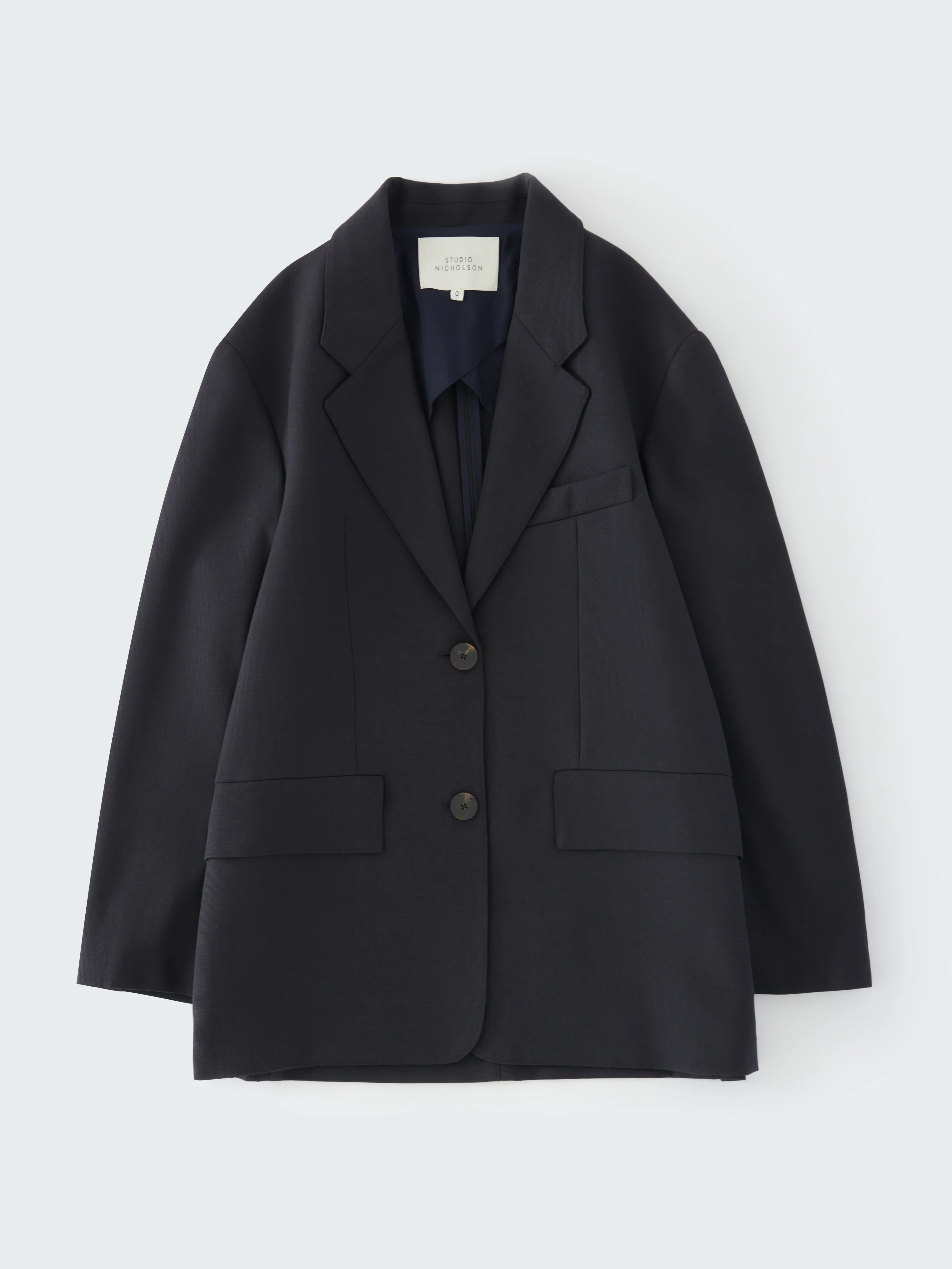 Phelps Wool Jacket in Darkest Navy - Image 5