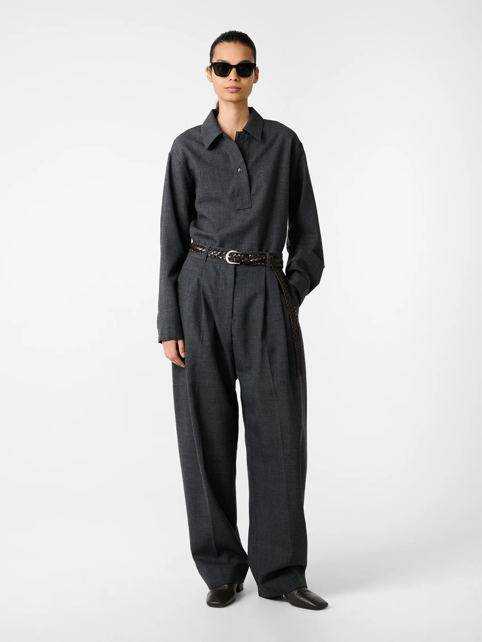Pinole Shirt in Slate Melange - Image 2