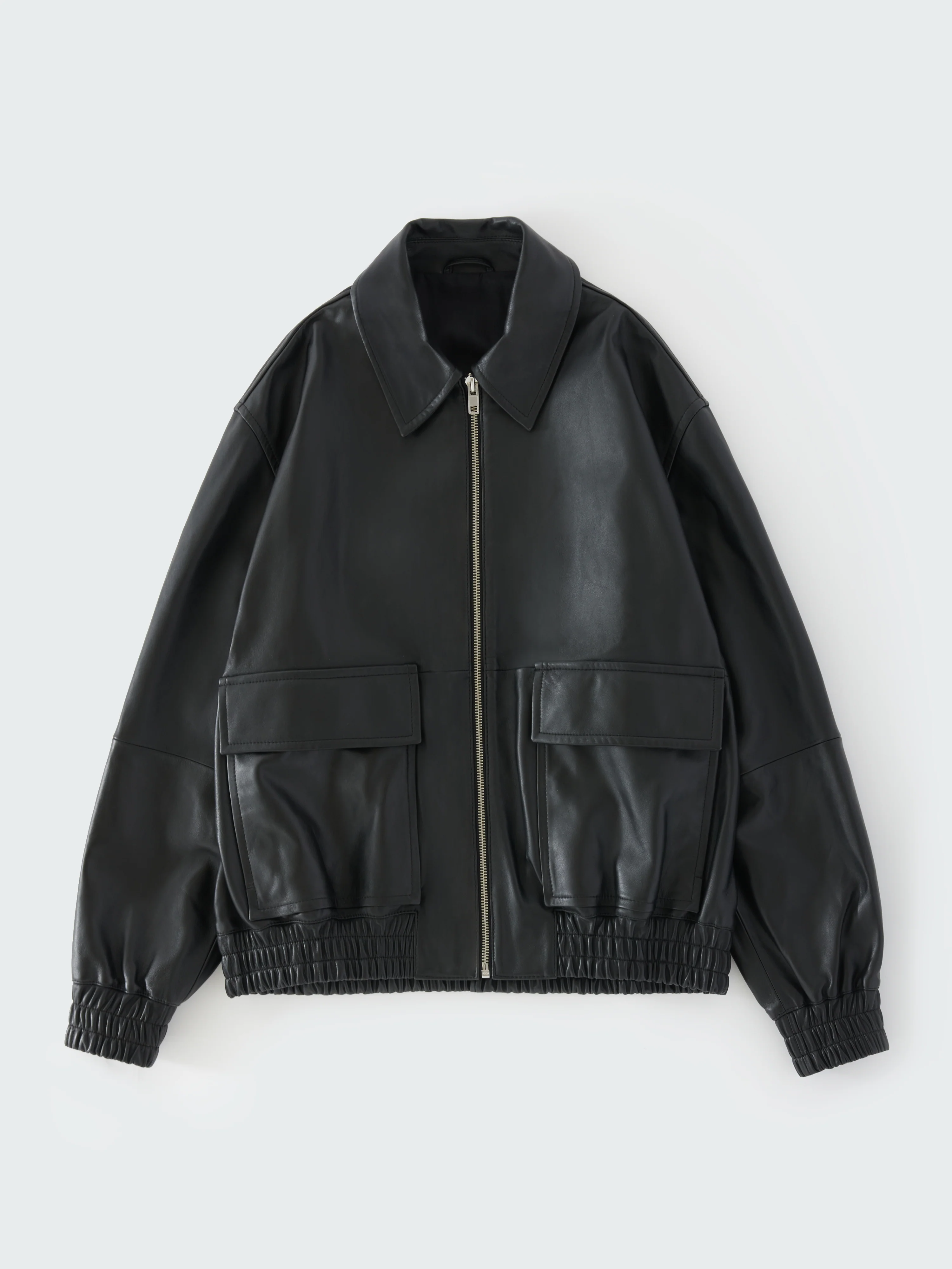 Piston Leather Jacket in Black - Image 11