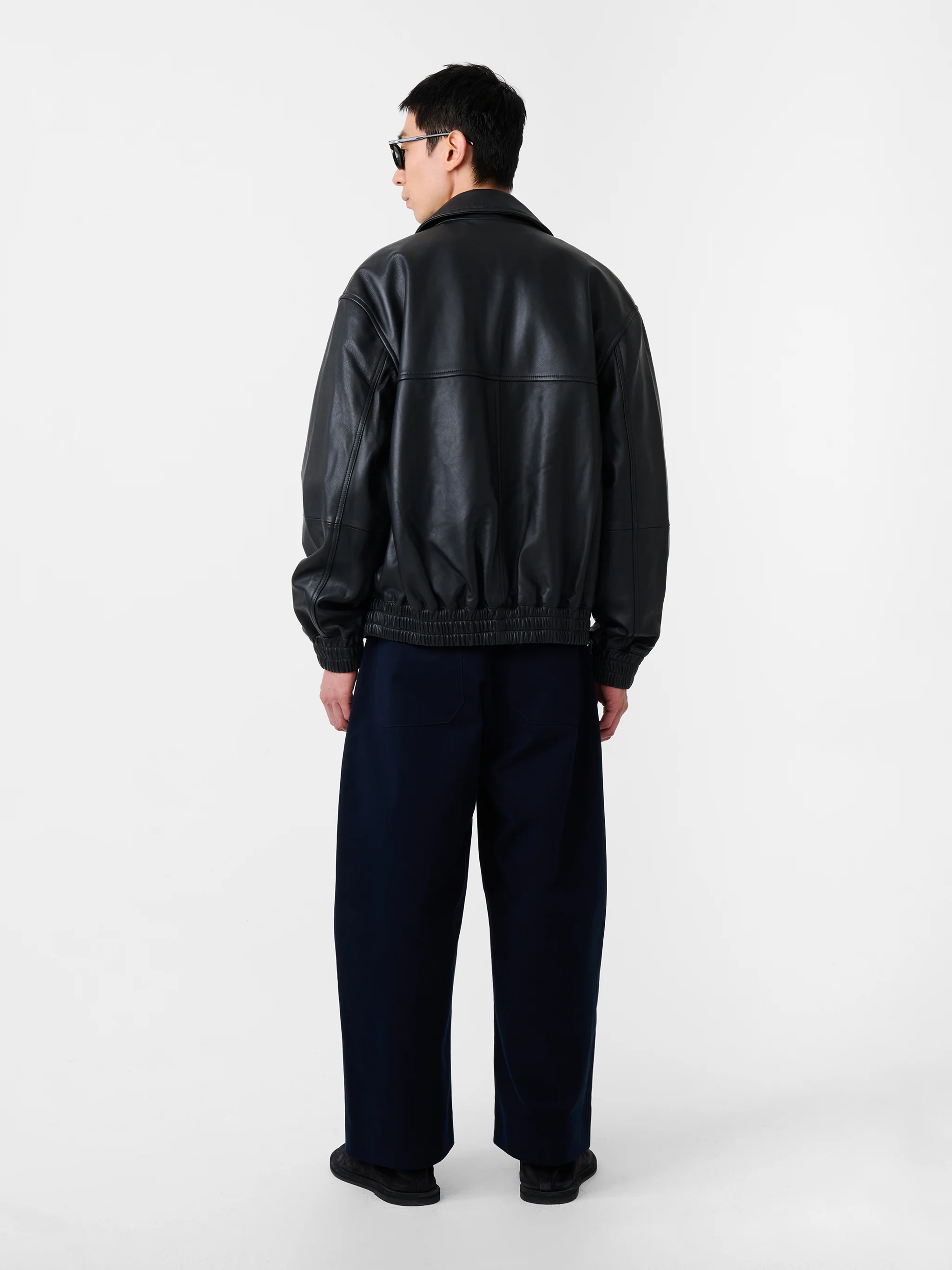 Piston Leather Jacket in Black - Image 9