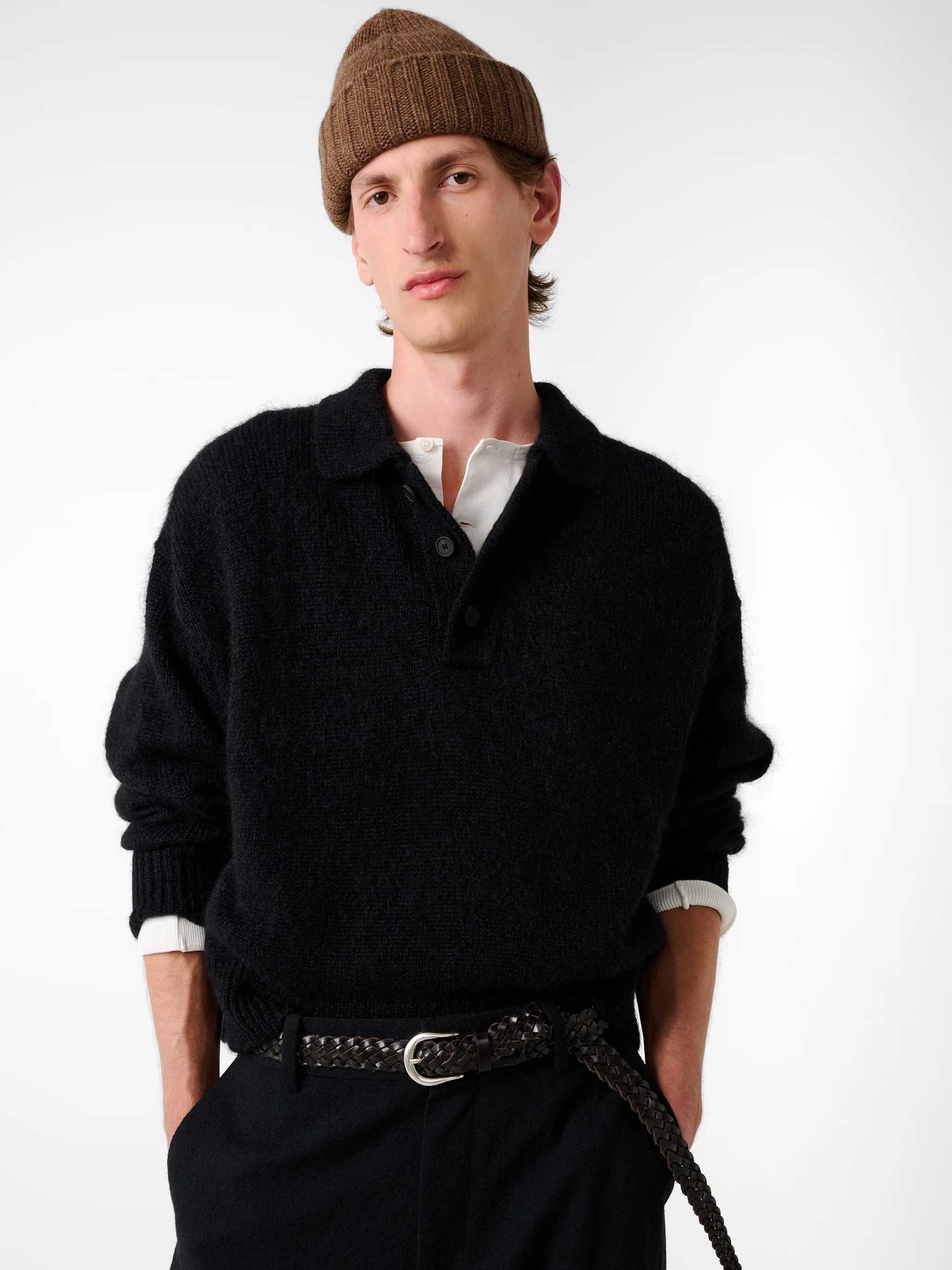 Plaited Belt in Cocoa - Image 3
