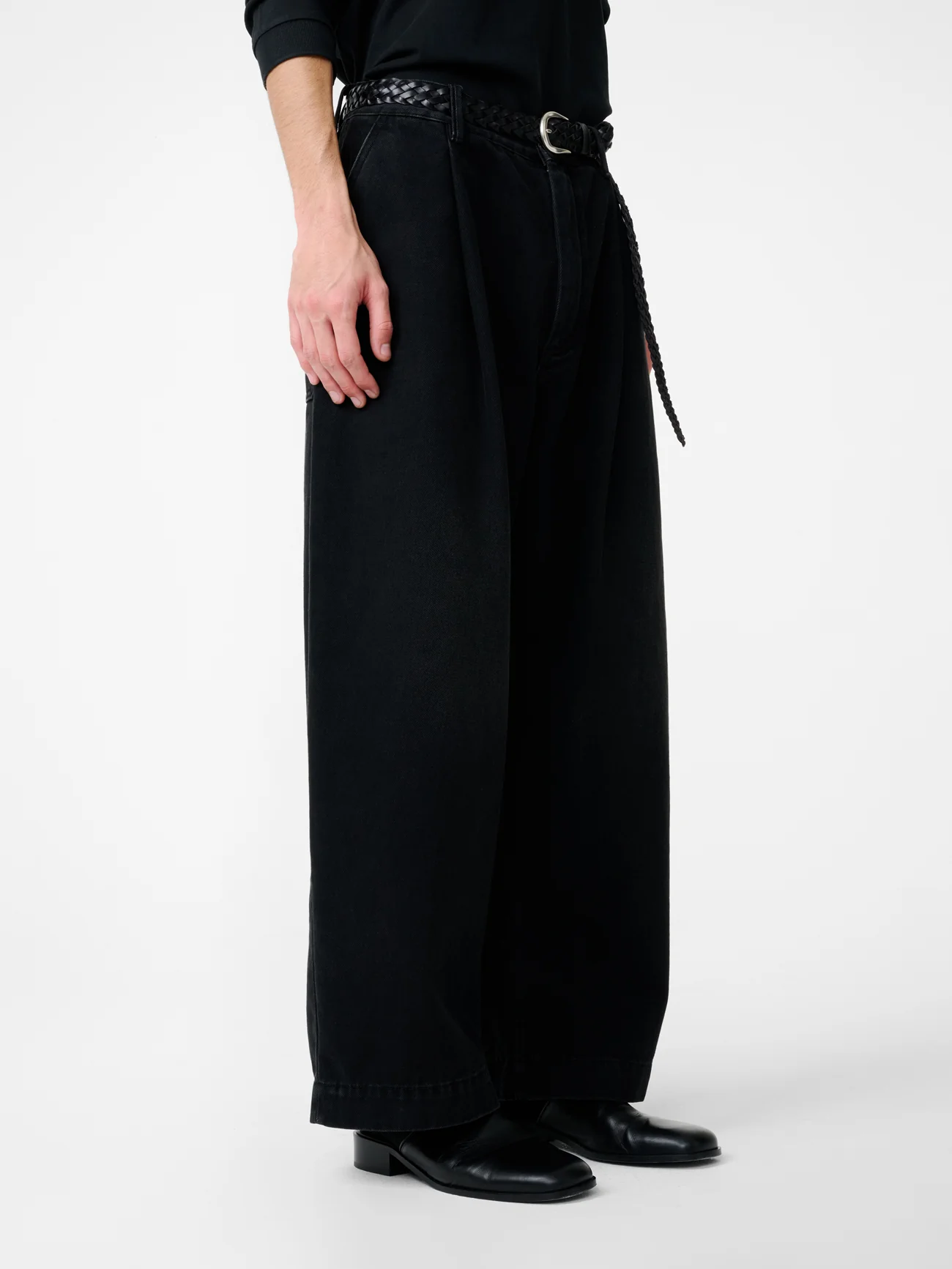 Puch Denim Pant in Washed Black - Image 6