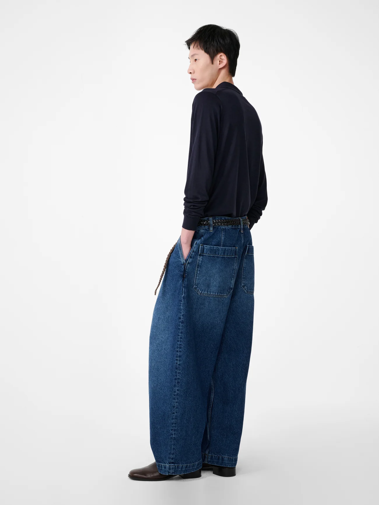 Puch Denim Pant in Worn Wash Indigo - Image 3