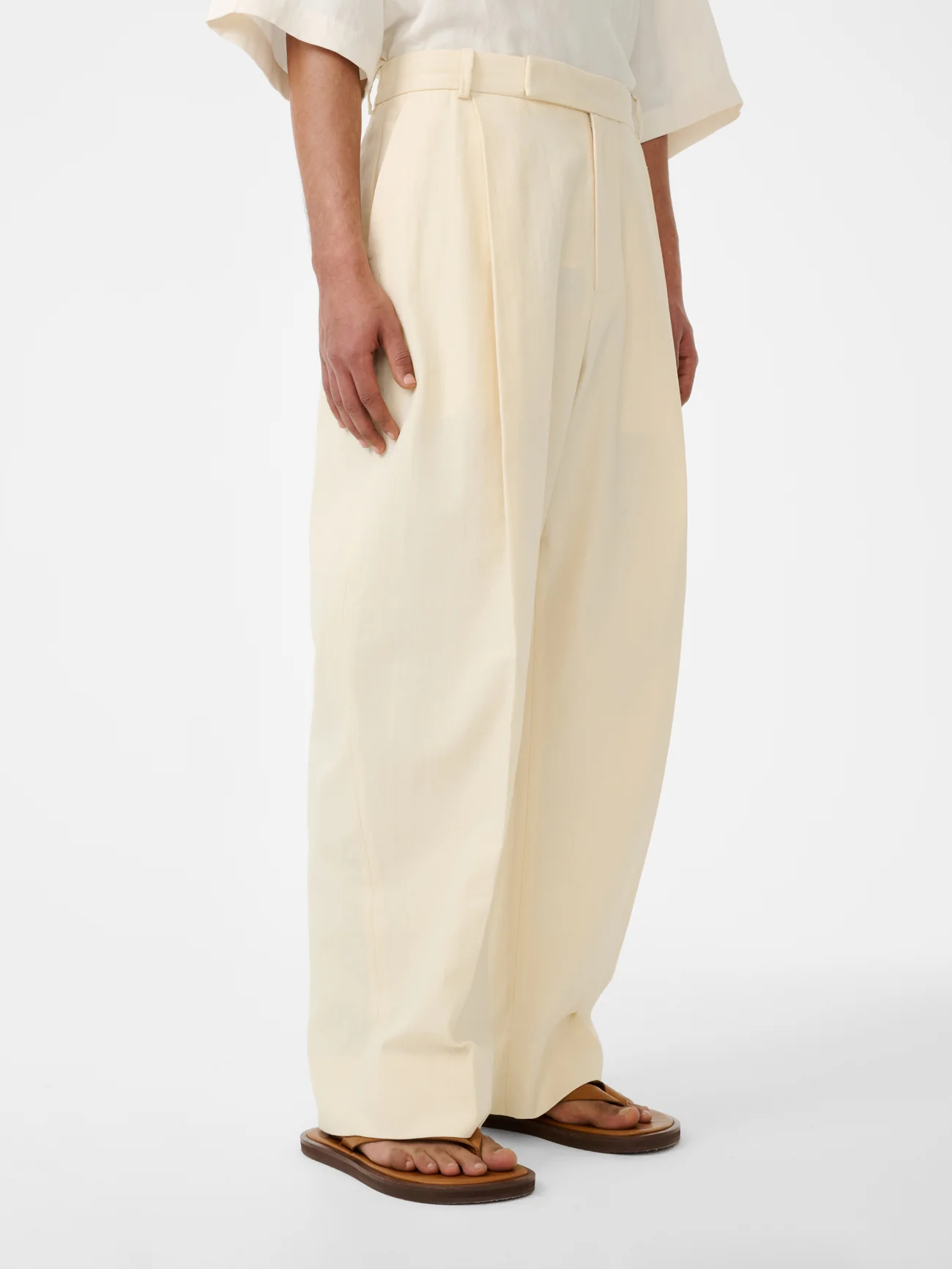Pull Pant in Antique White - Image 5