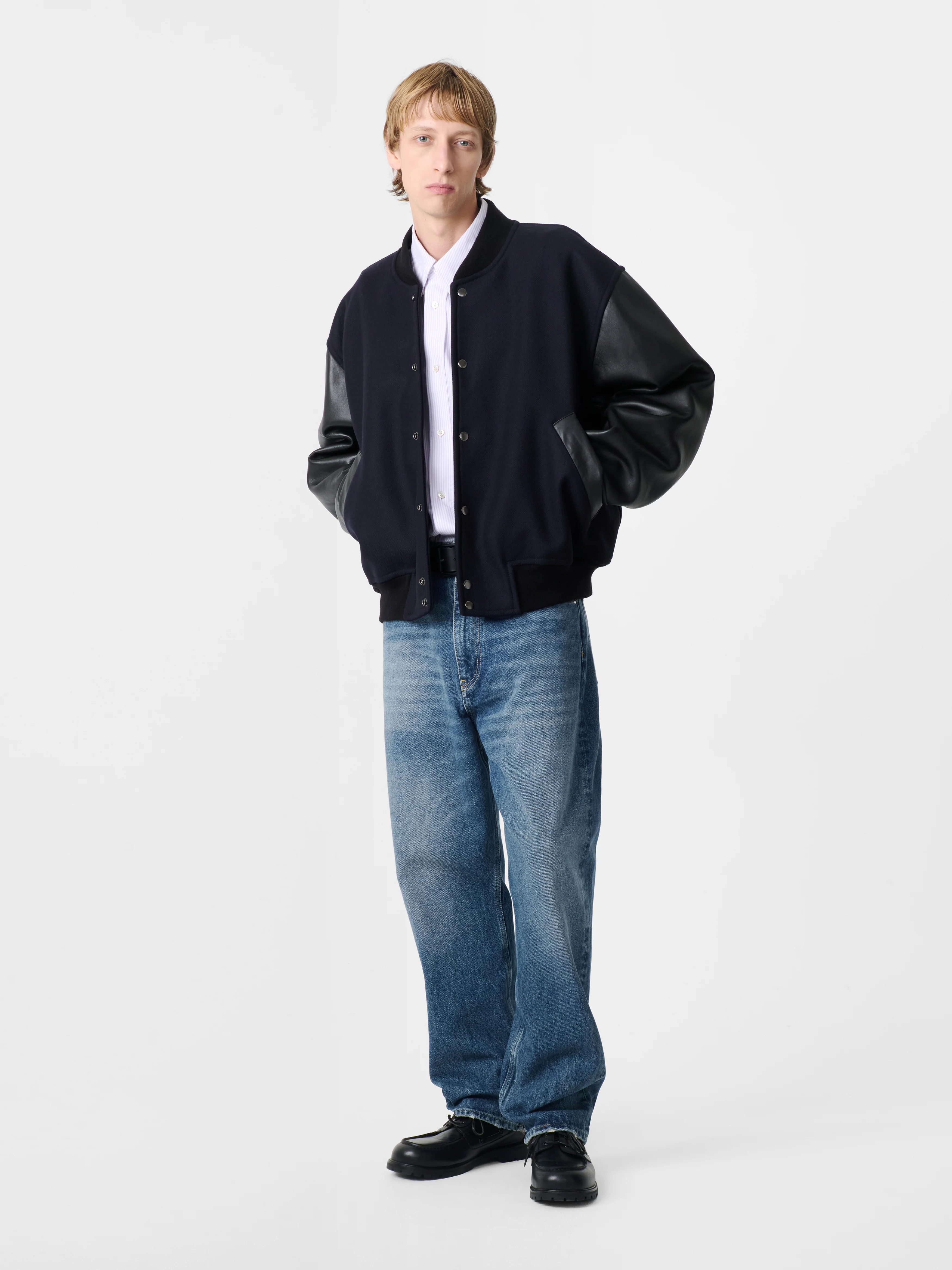 Riso Denim Pant in Worn Wash Indigo - Image 3