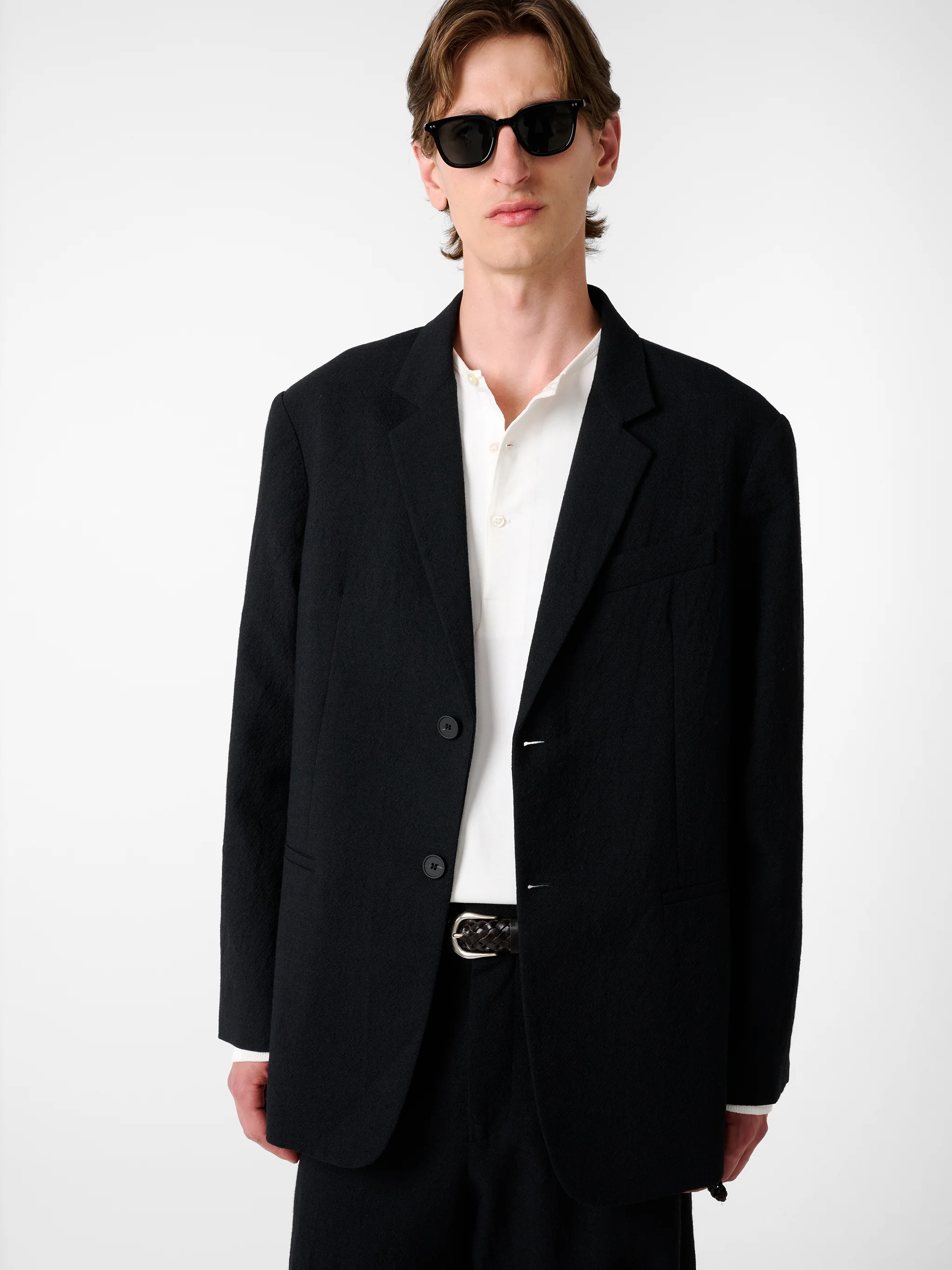 Roversi Wool Jacket in Black - Image 5