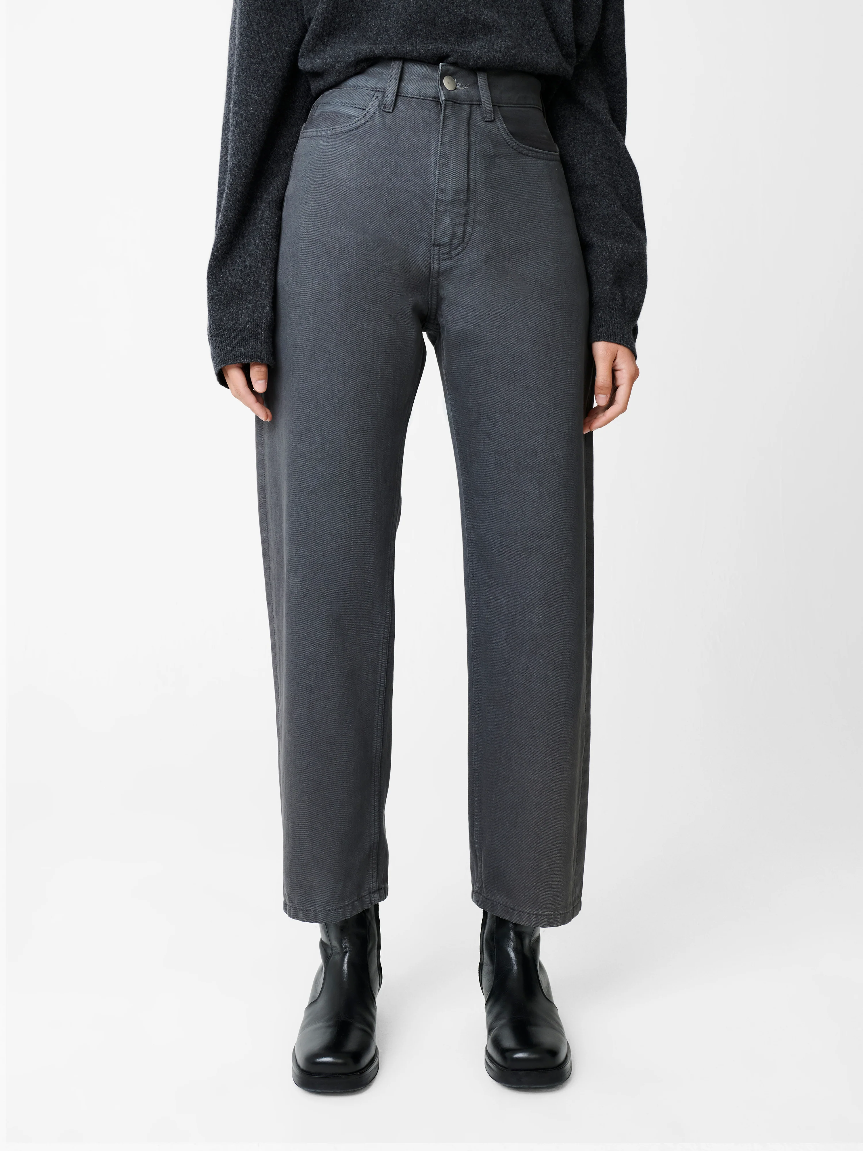 Ruthe Denim Pant in Tarmac - Image 4