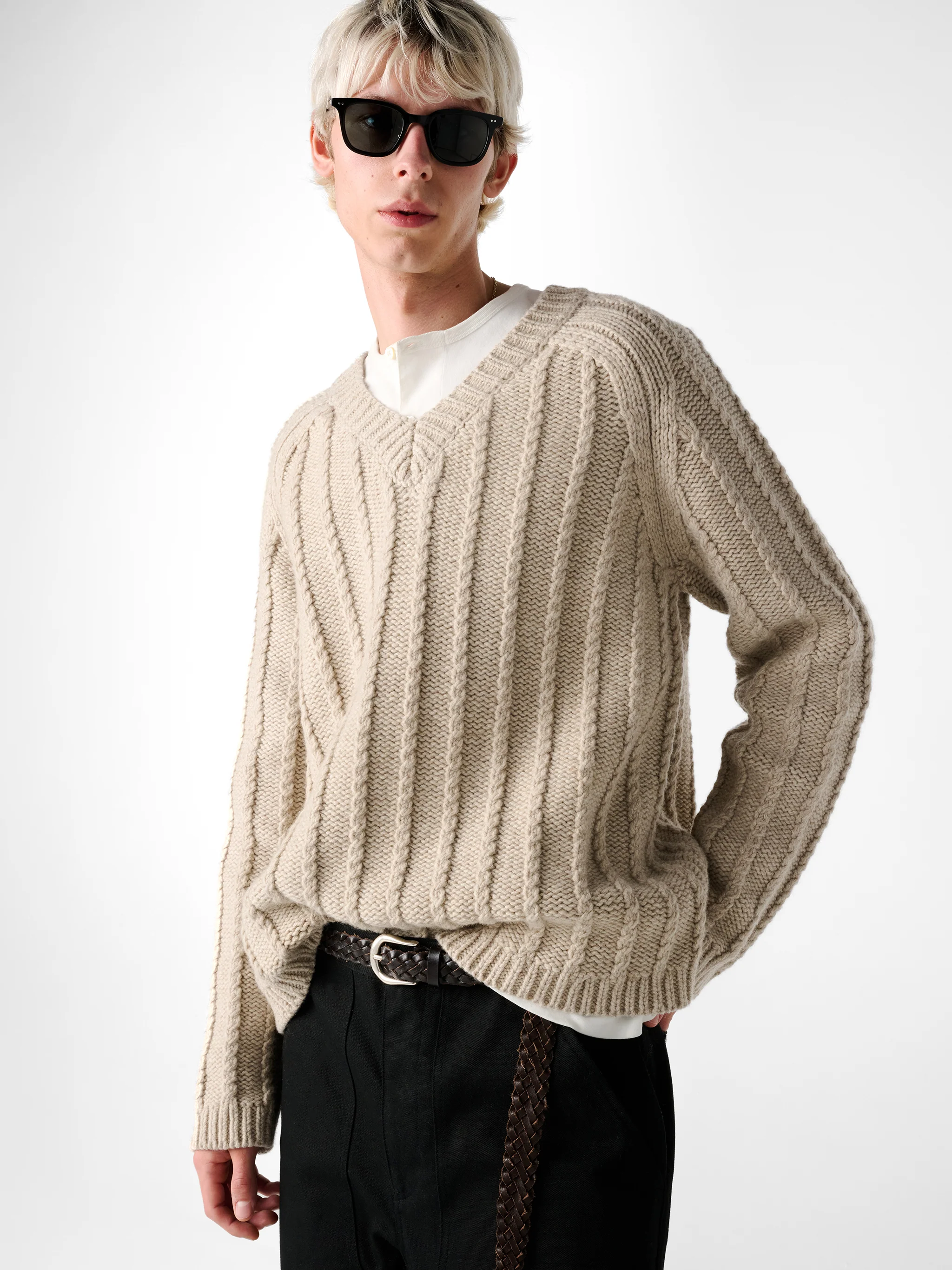 Sussex Knit in Oatmeal - Image 2