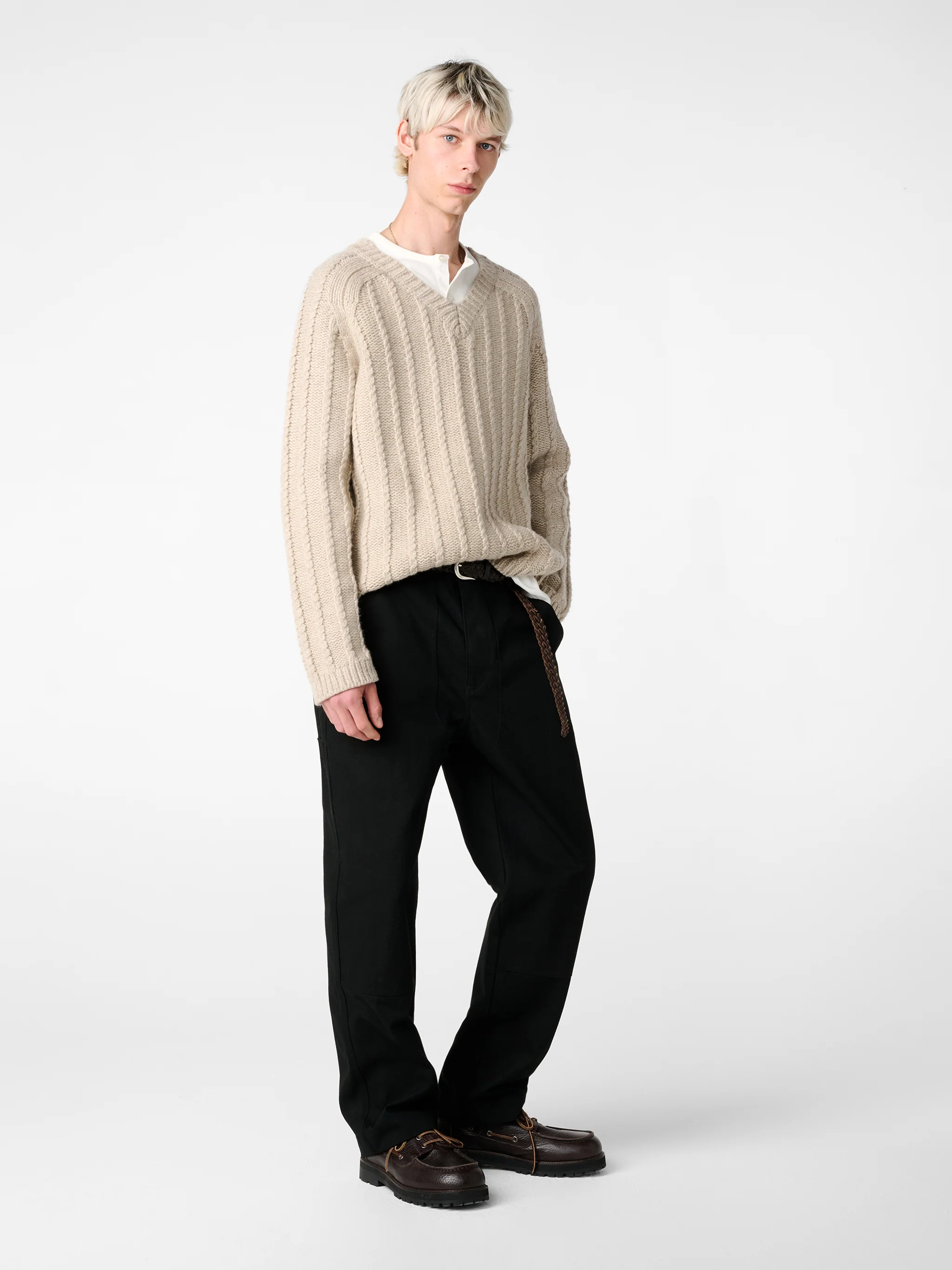 Sussex Knit in Oatmeal - Image 3