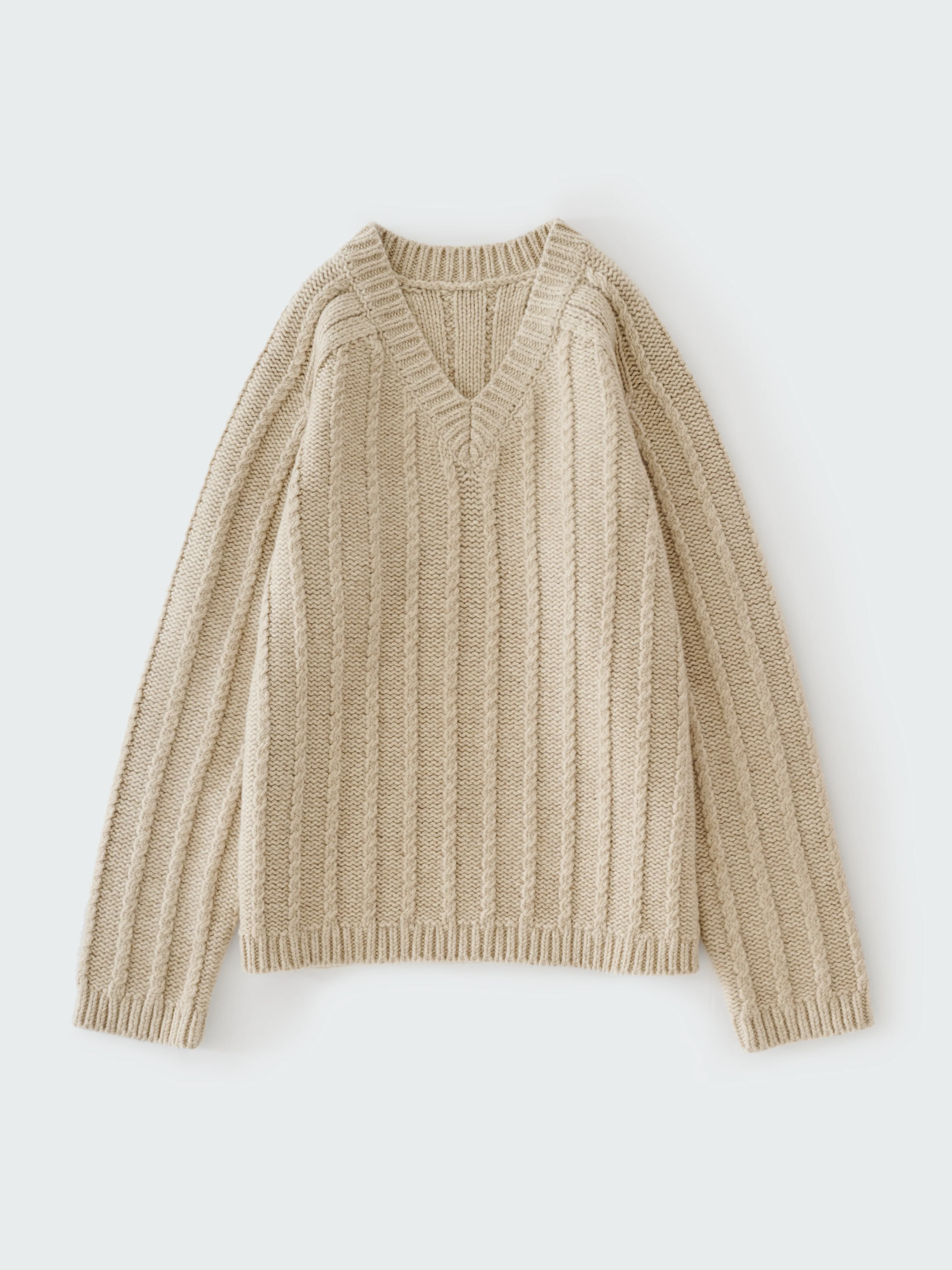 Sussex Knit in Oatmeal - Image 9