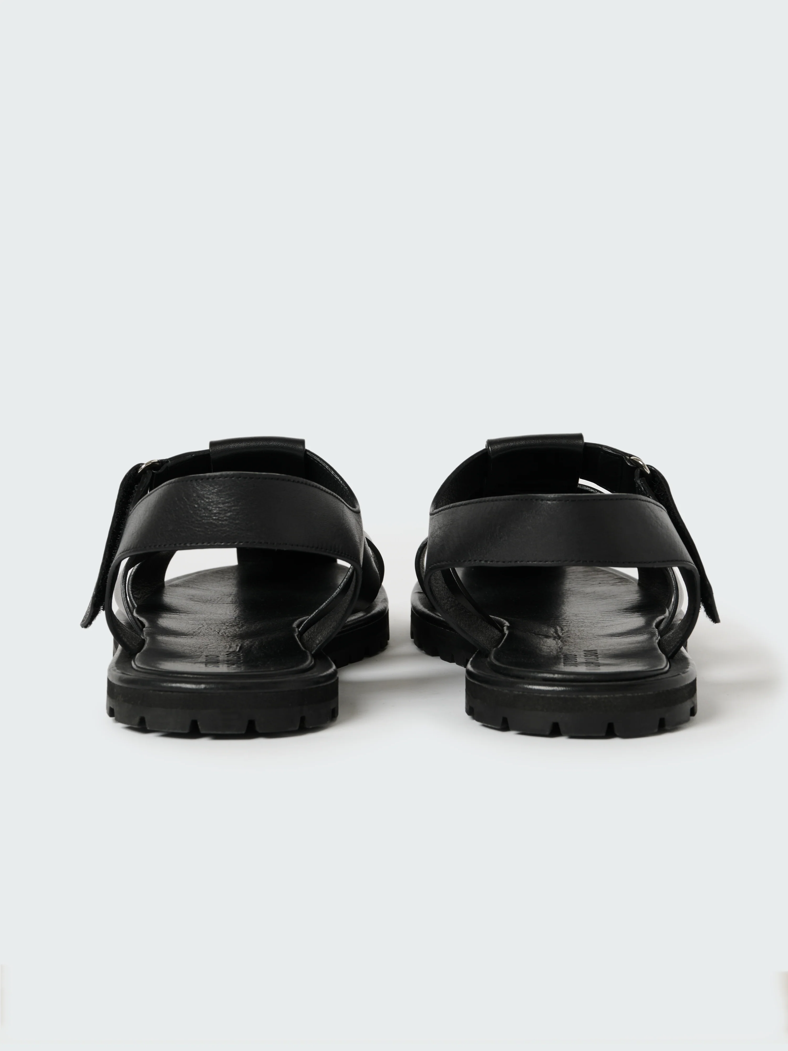 Women's Sandom Leather Sandal in Black - Image 3