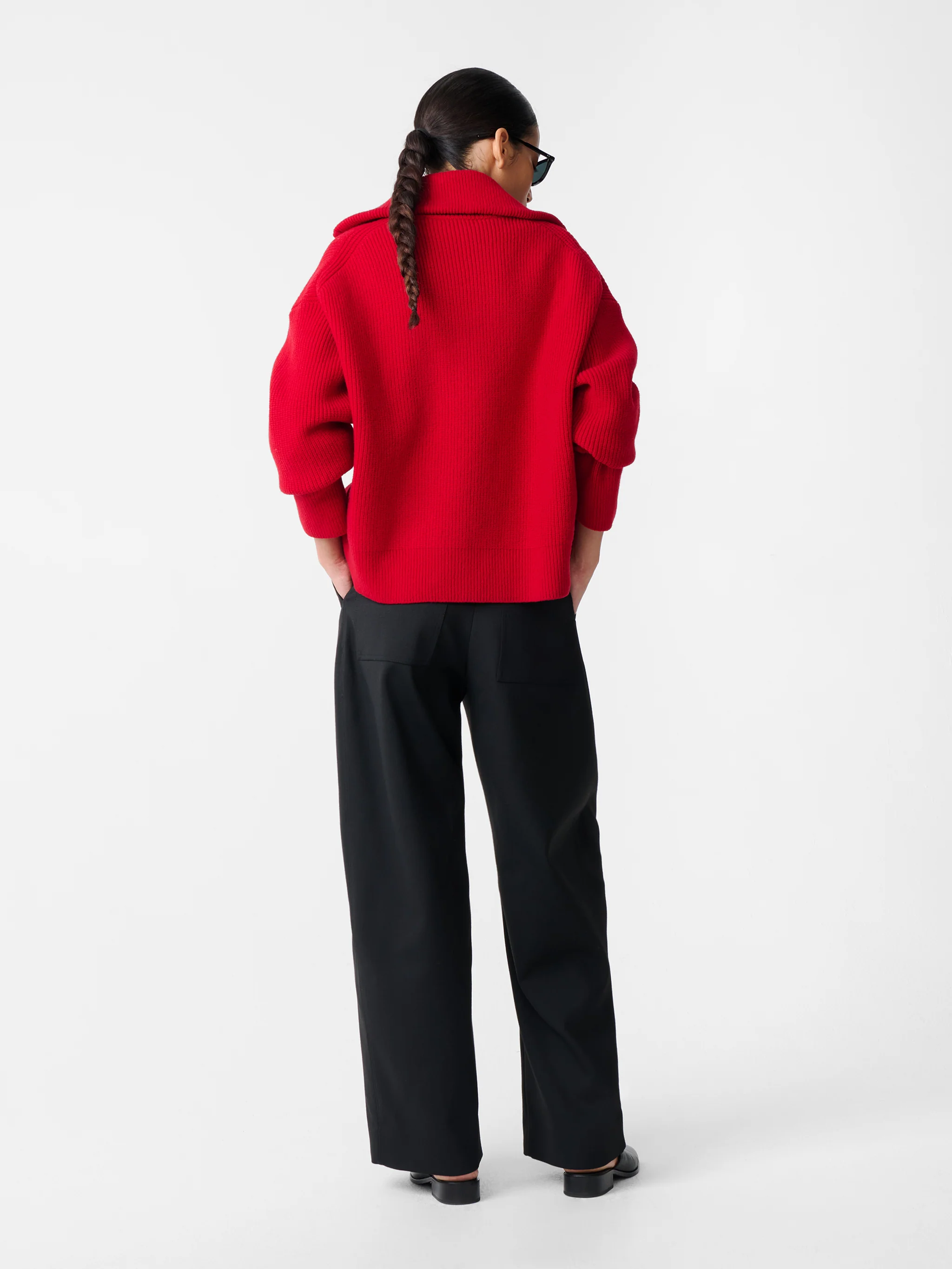 Sandos Knit in Crimson - Image 6