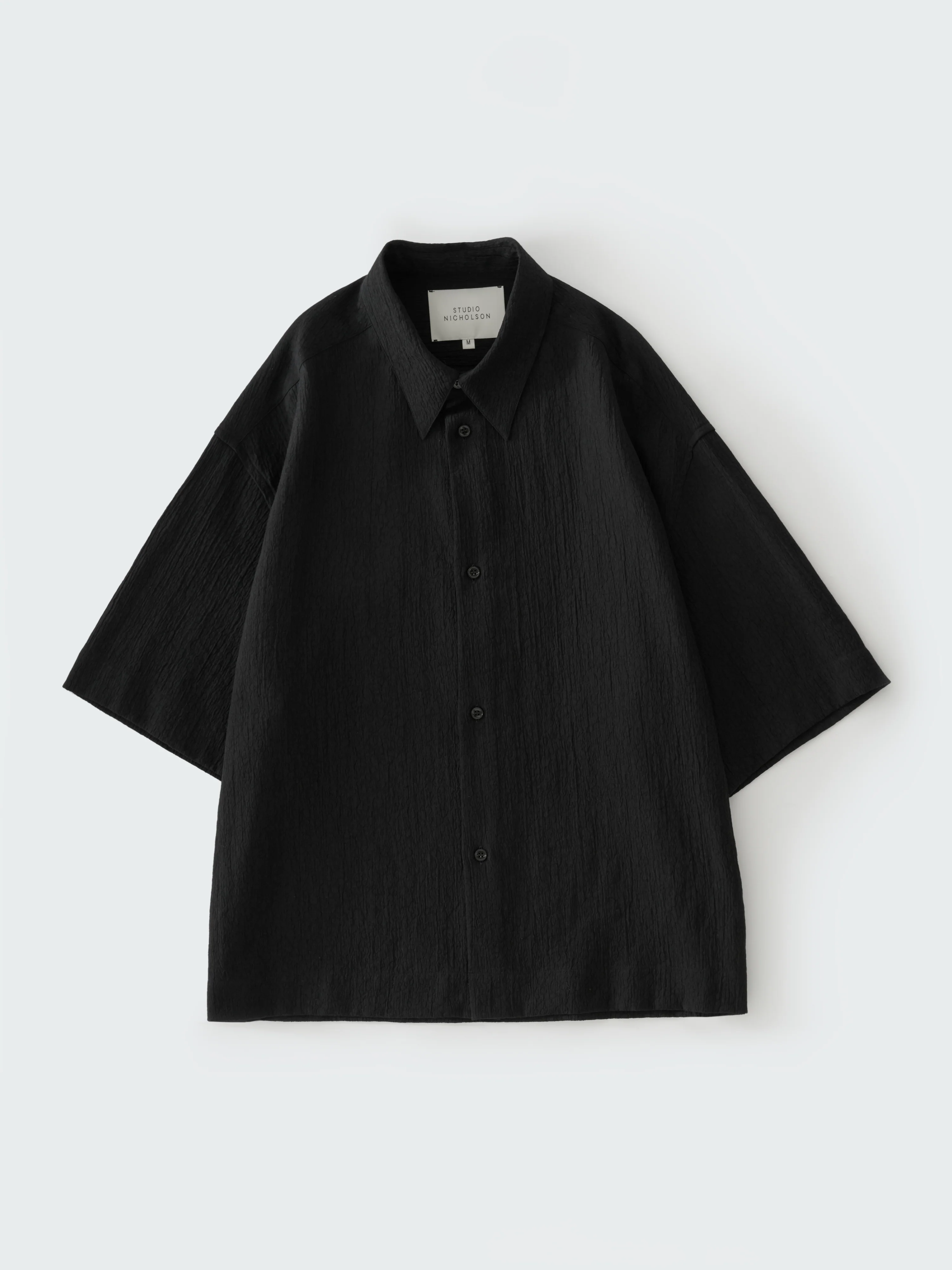 Sanko Matelasse Shirt in Black - Image 7