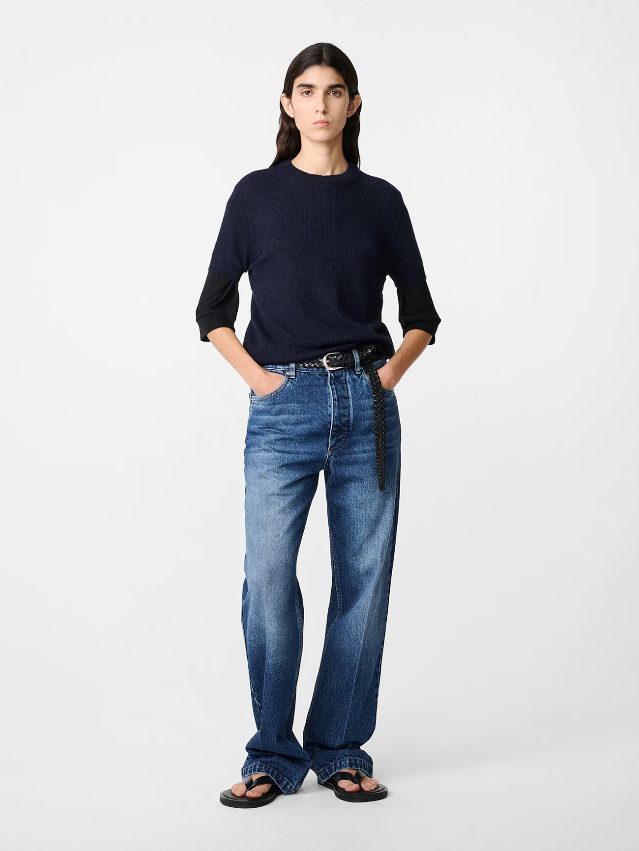 Seren Knit in Navy - Image 2