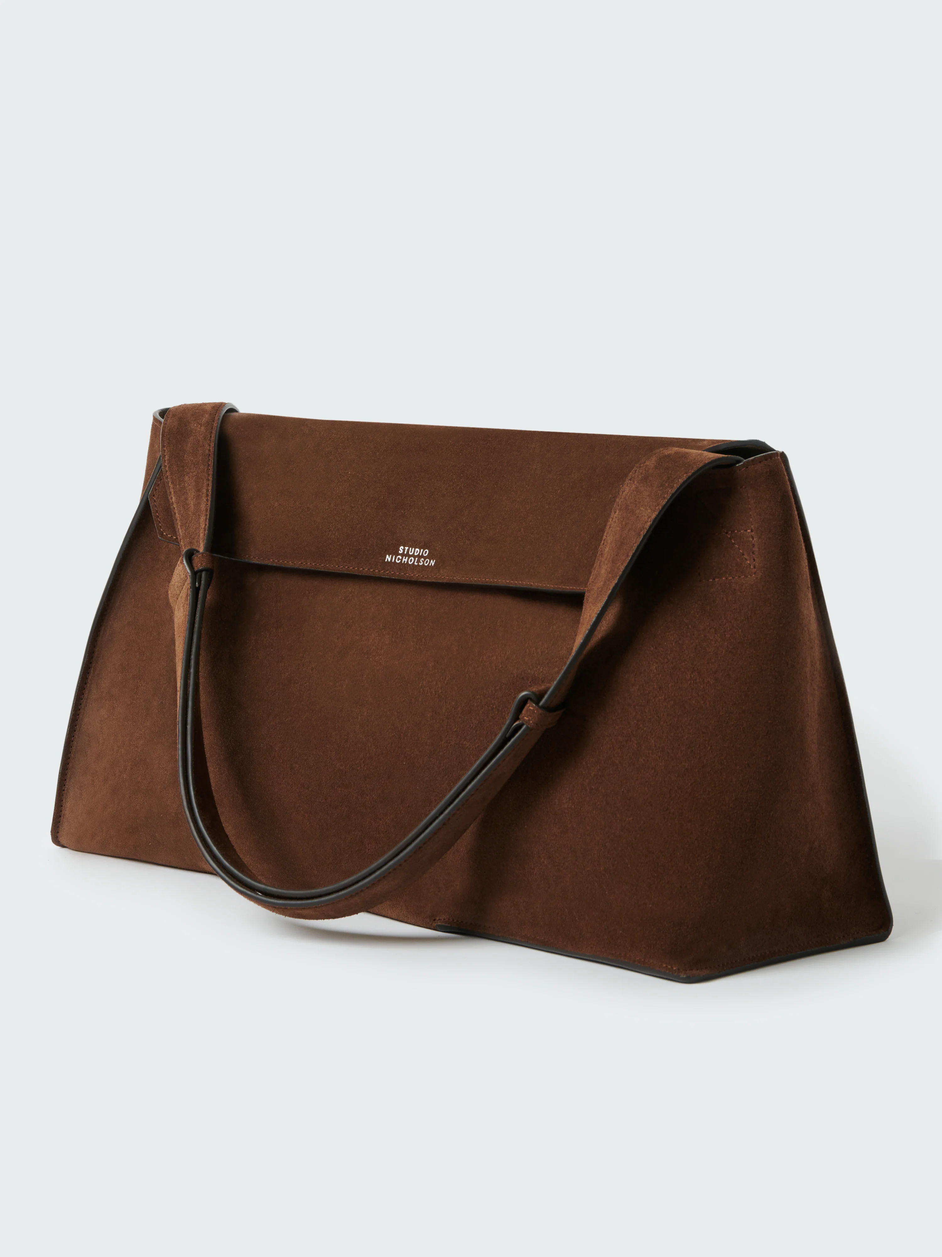 Shiboru Suede Bag in Cocoa - Image 3