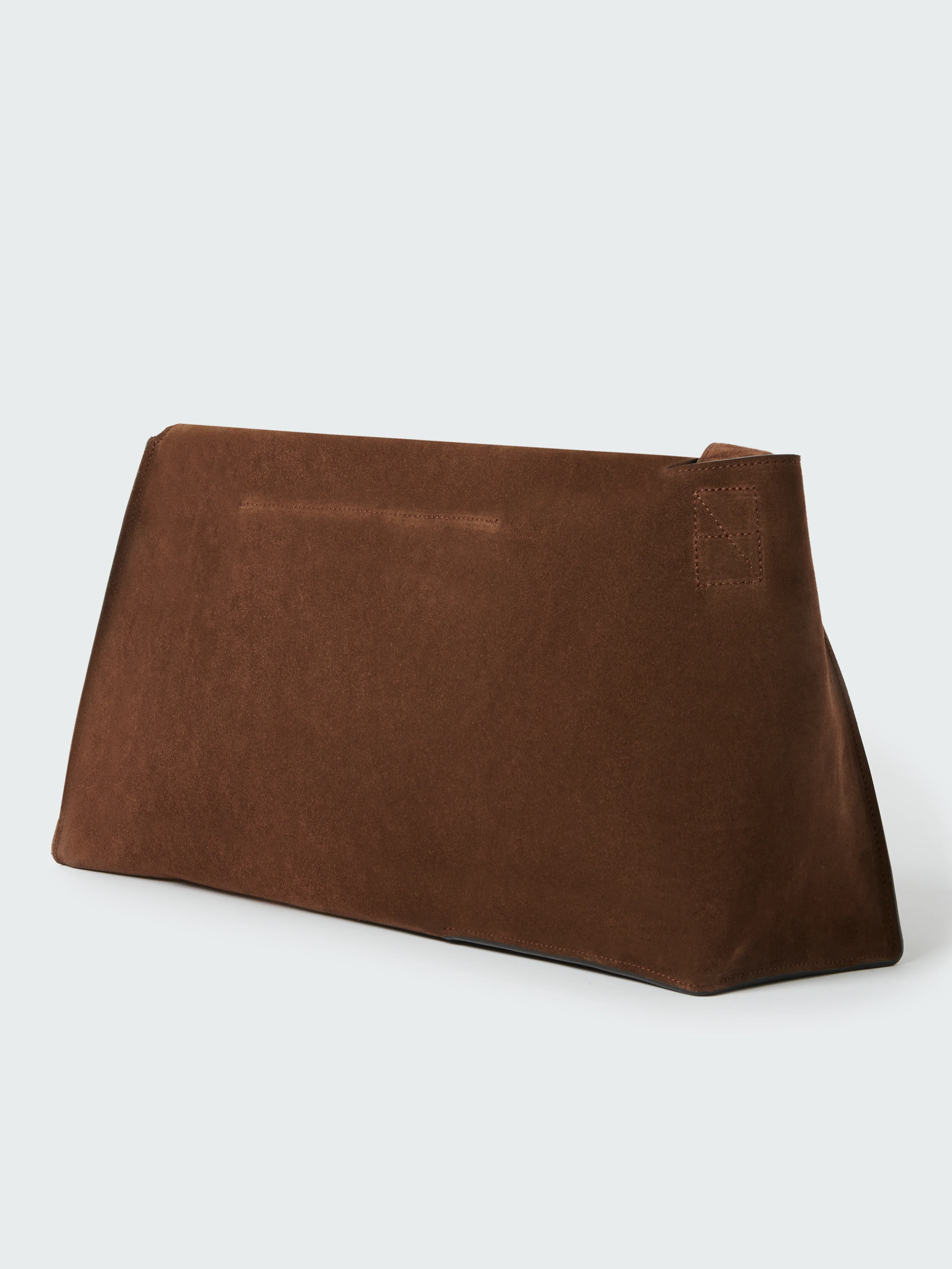 Shiboru Suede Bag in Cocoa - Image 4