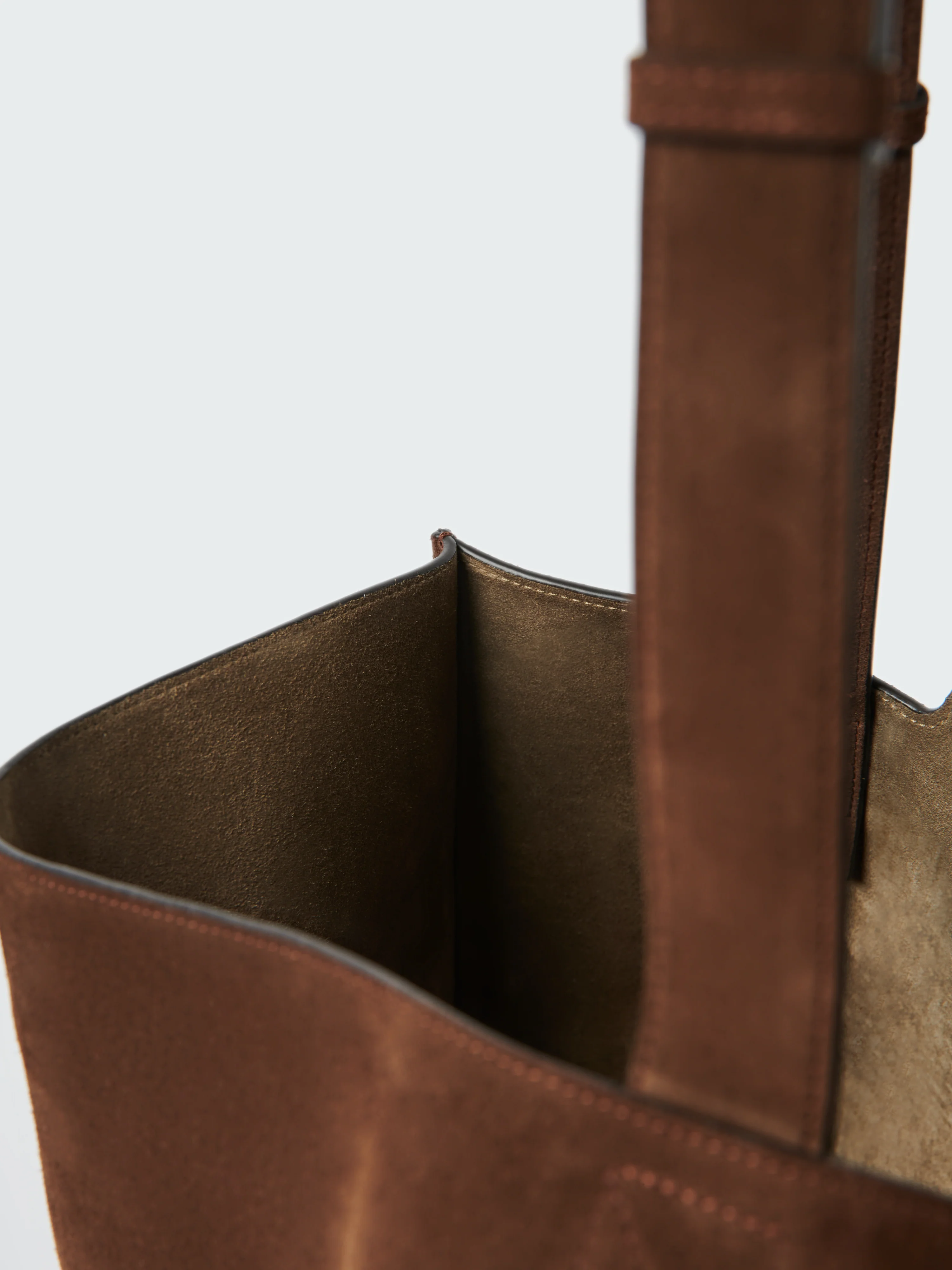 Shiboru Suede Bag in Cocoa - Image 8