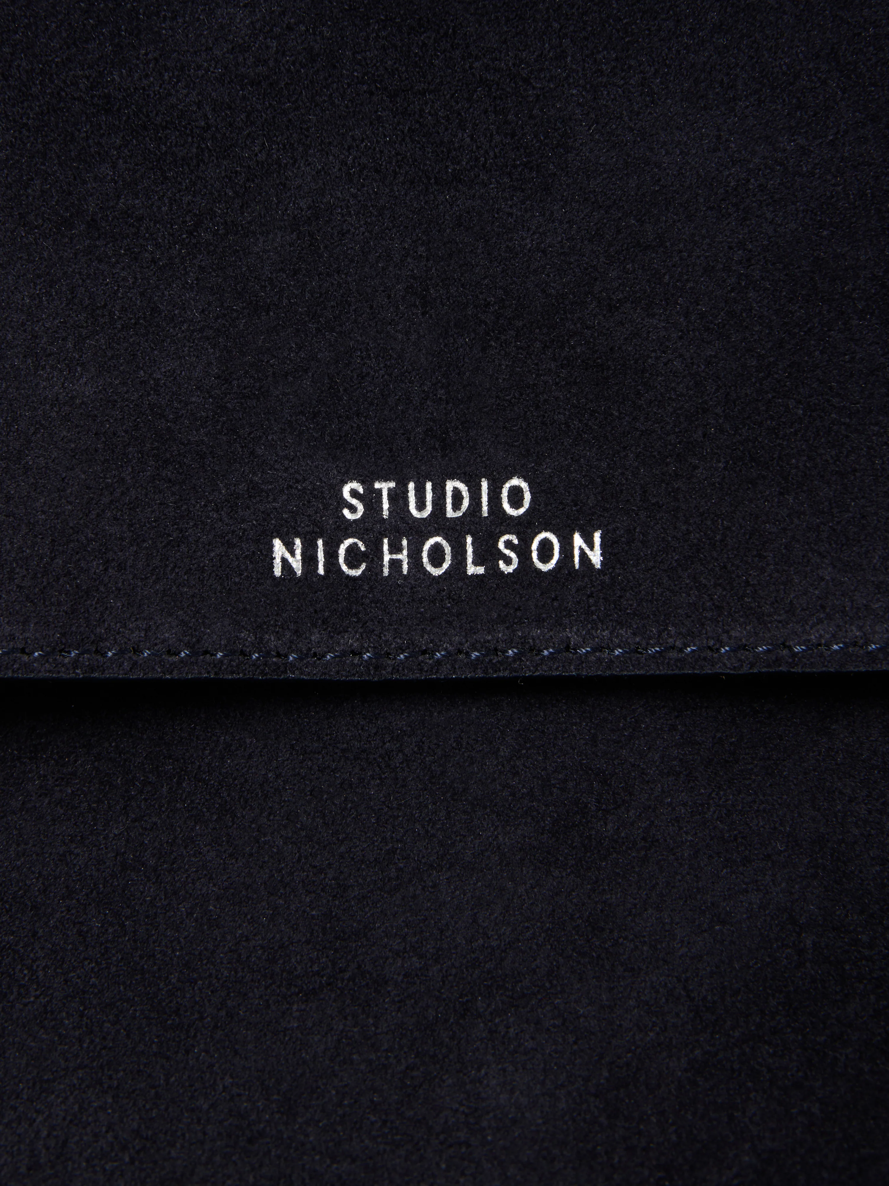 Shiboru Suede Bag in Darkest Navy - Image 10