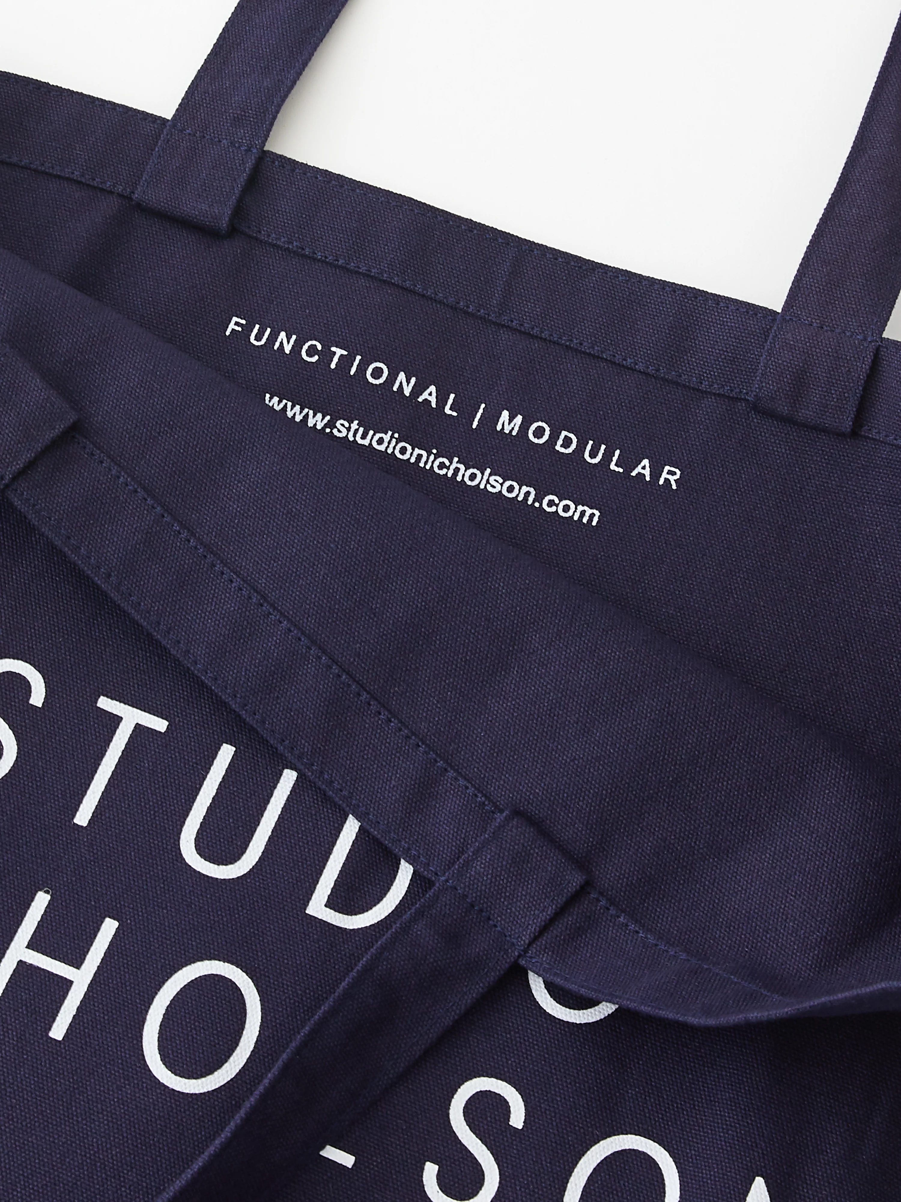 Studio Nicholson Standard Tote Bag in Dark Navy - Image 3