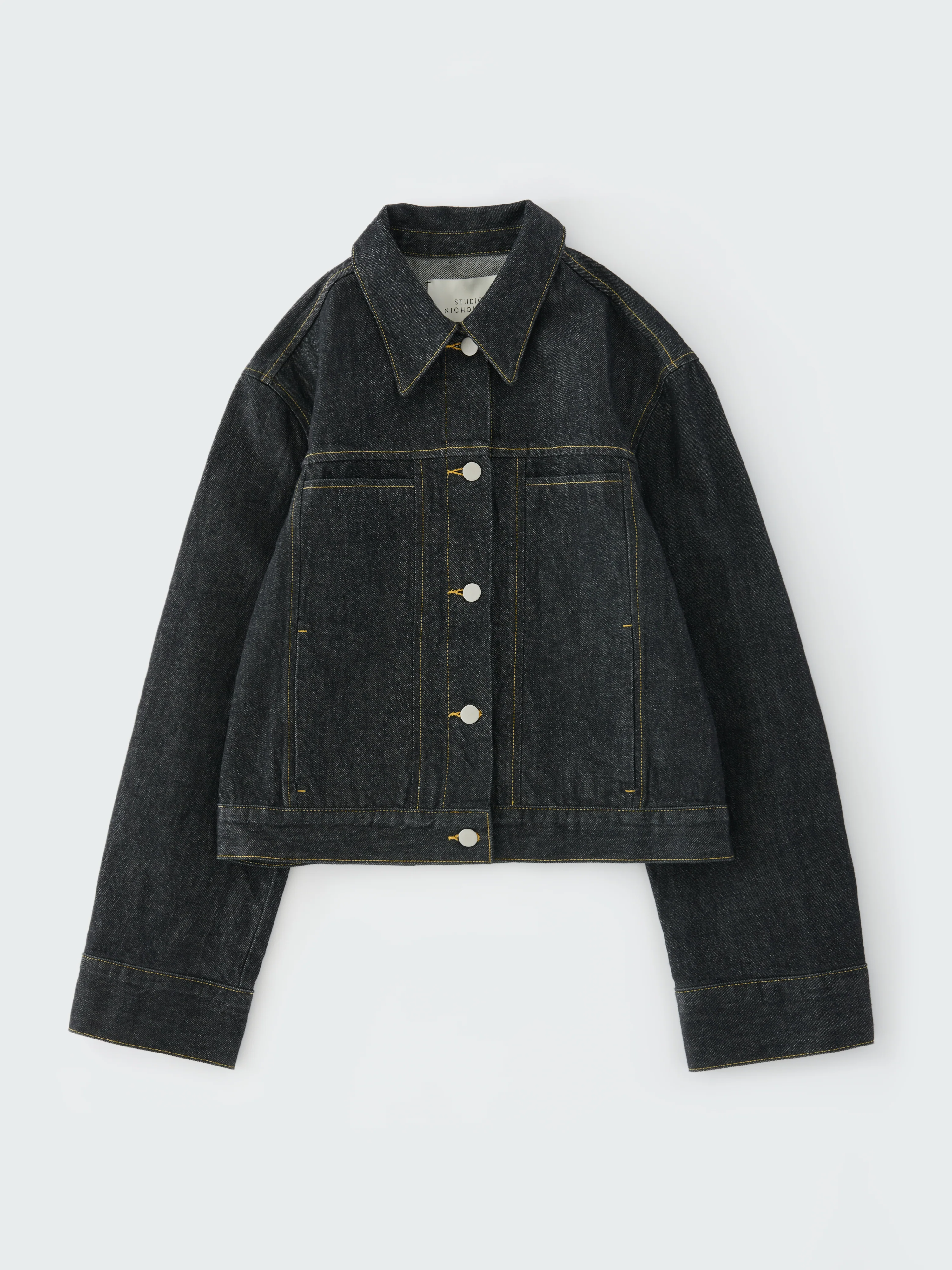 Tahoe Italian Denim Jacket in Black - Image 7