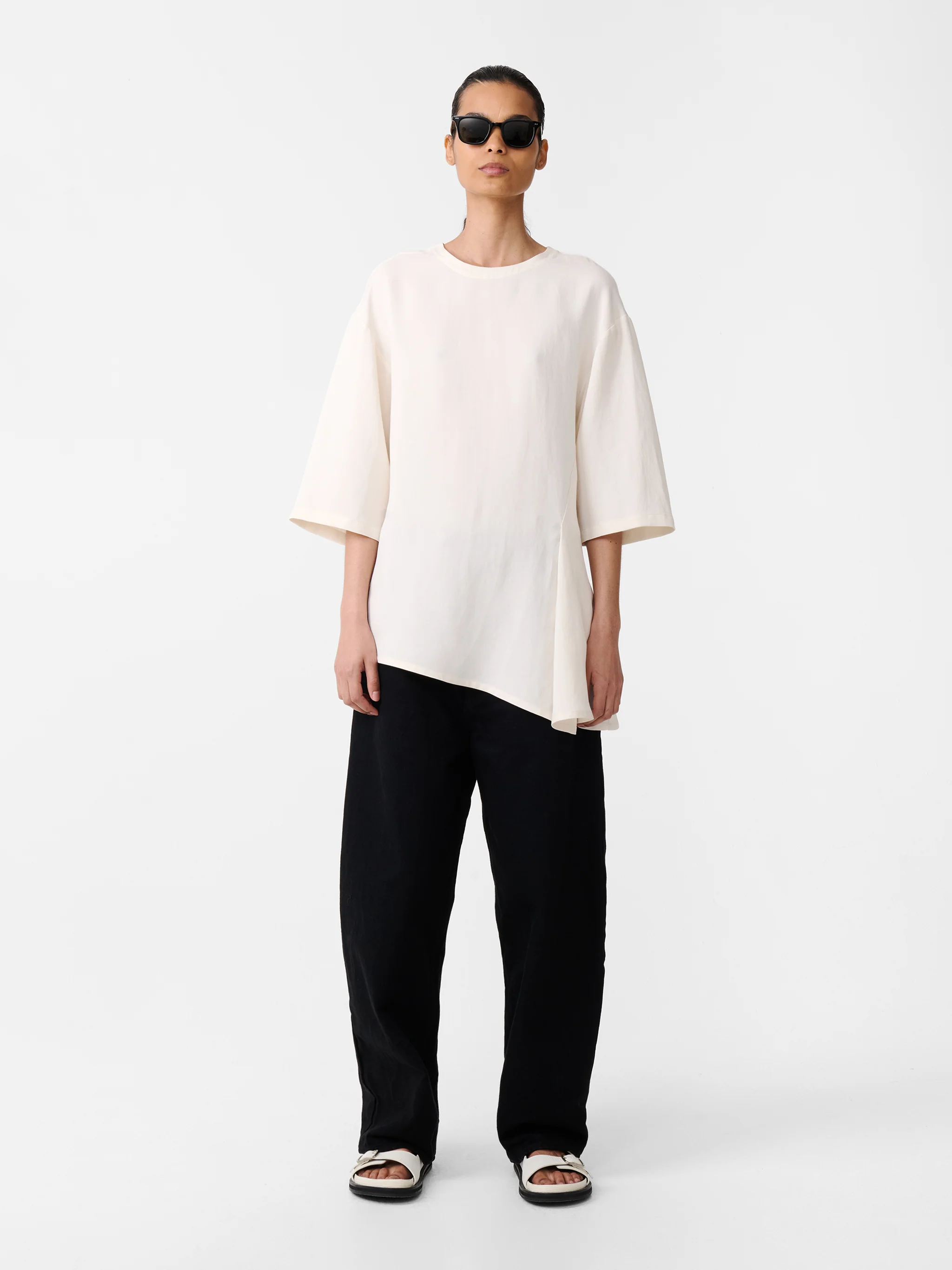 Vichy Top in Chalk - Image 4