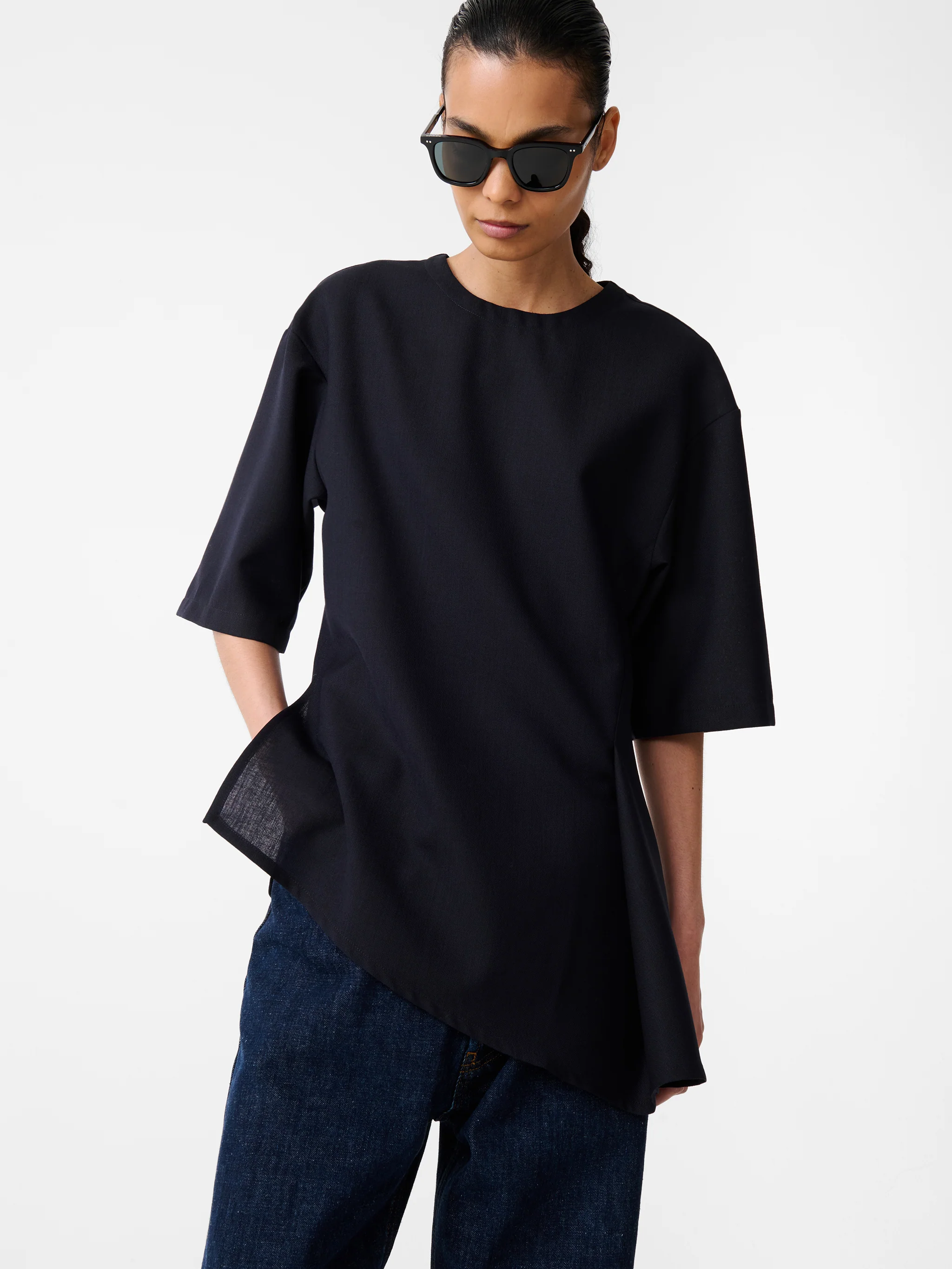 Vichy Top in Darkest Navy - Image 2