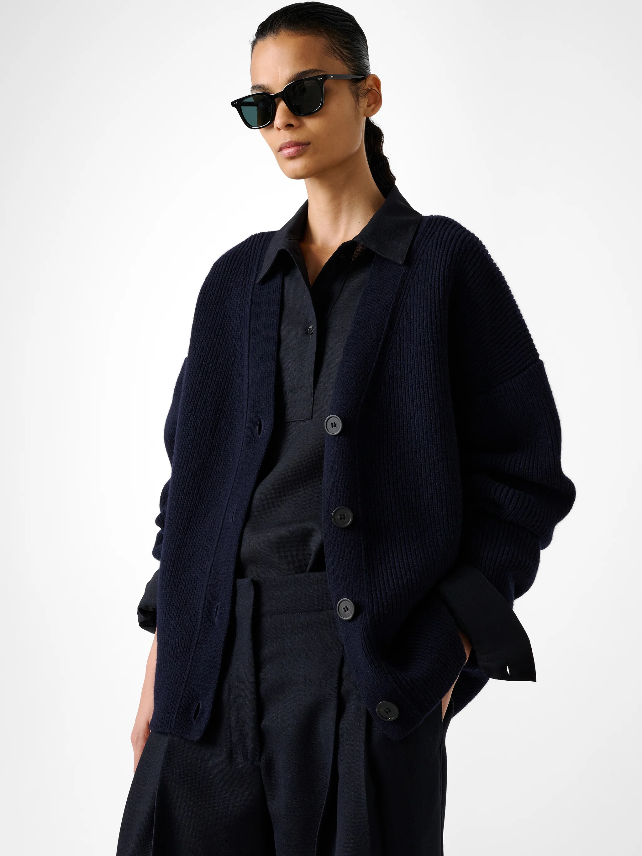 Whitt Knit in Darkest Navy - Image 2