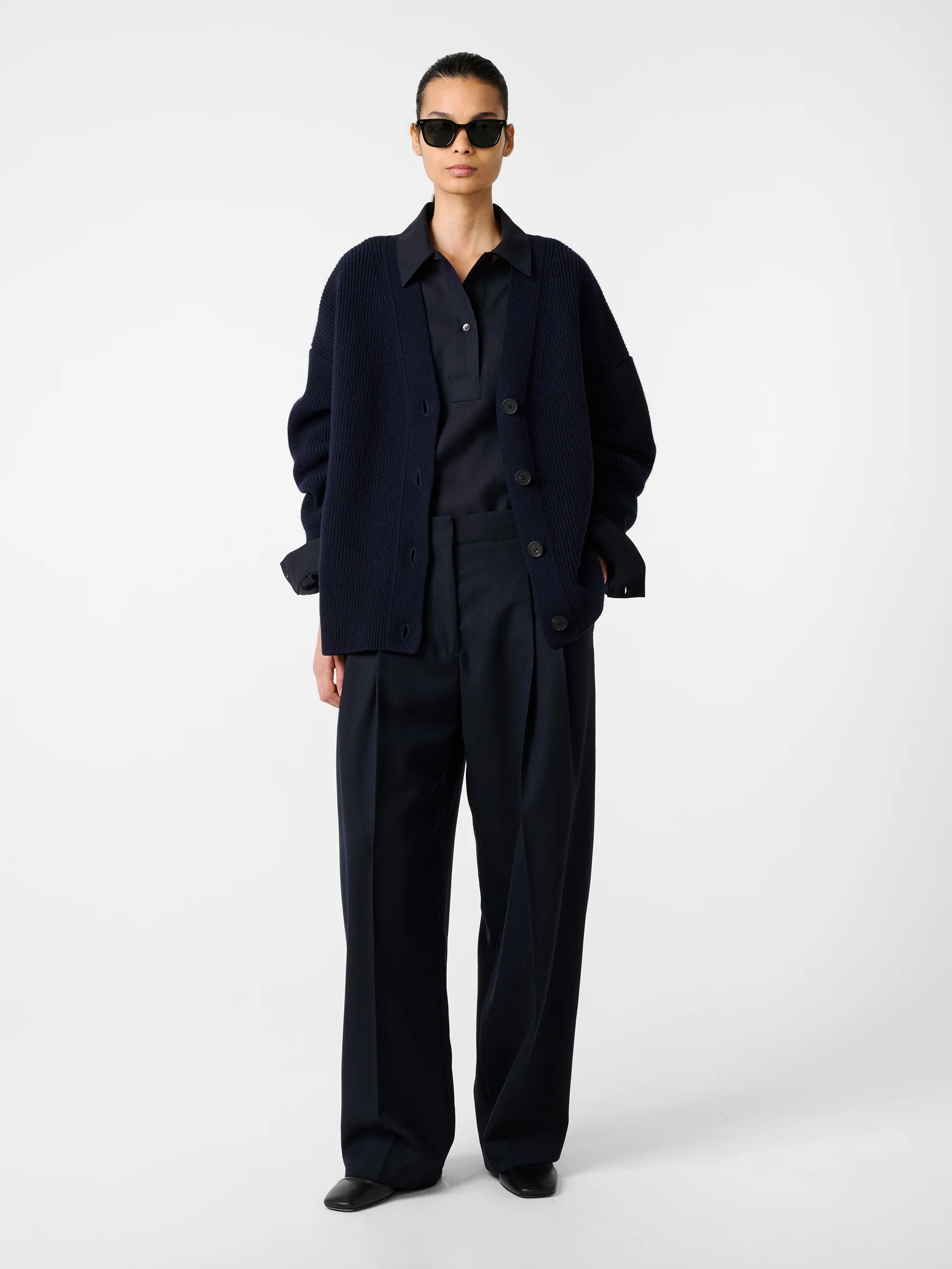 Whitt Knit in Darkest Navy - Image 3