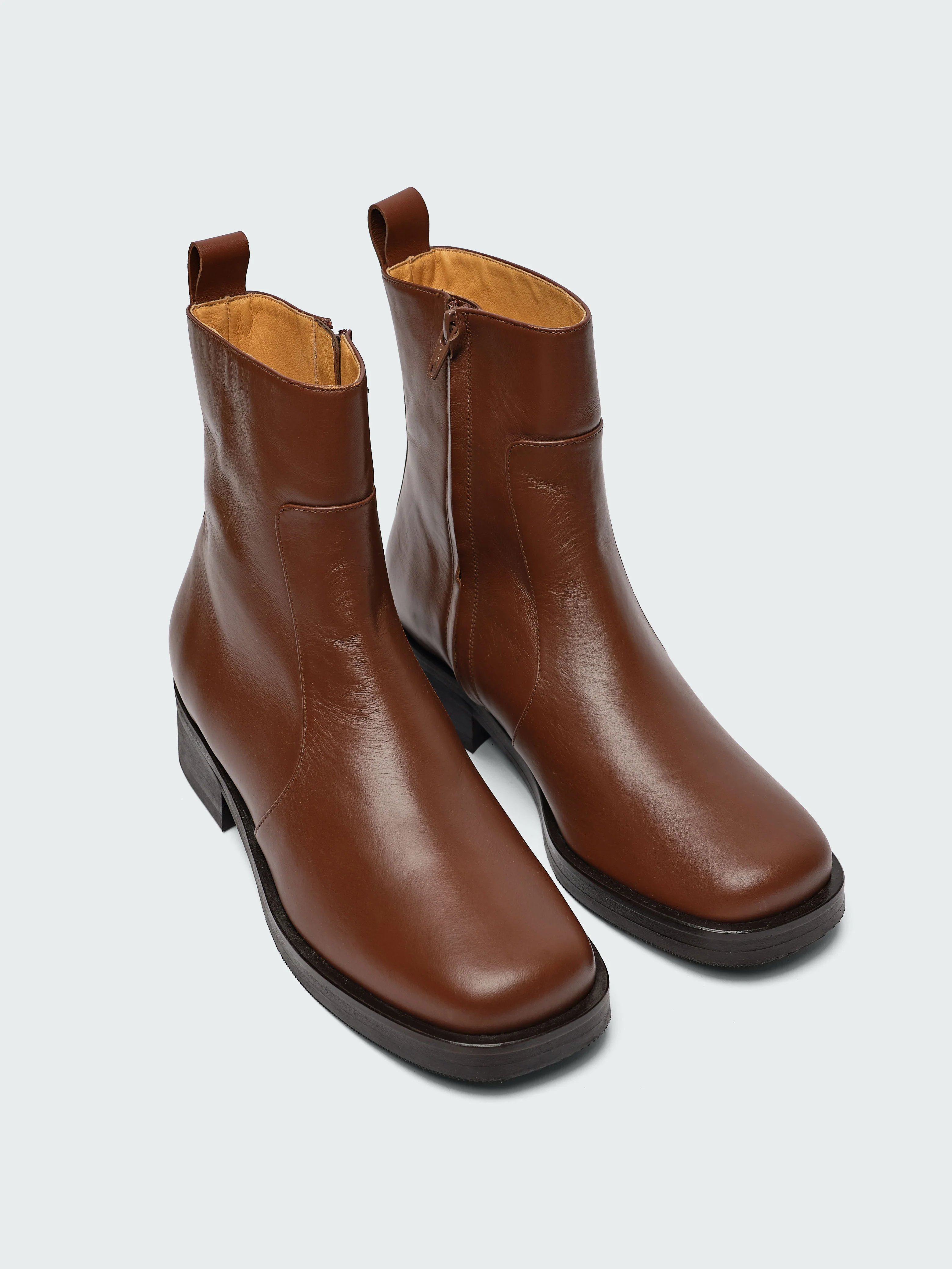 Women's Square Boot in Whiskey - Image 3